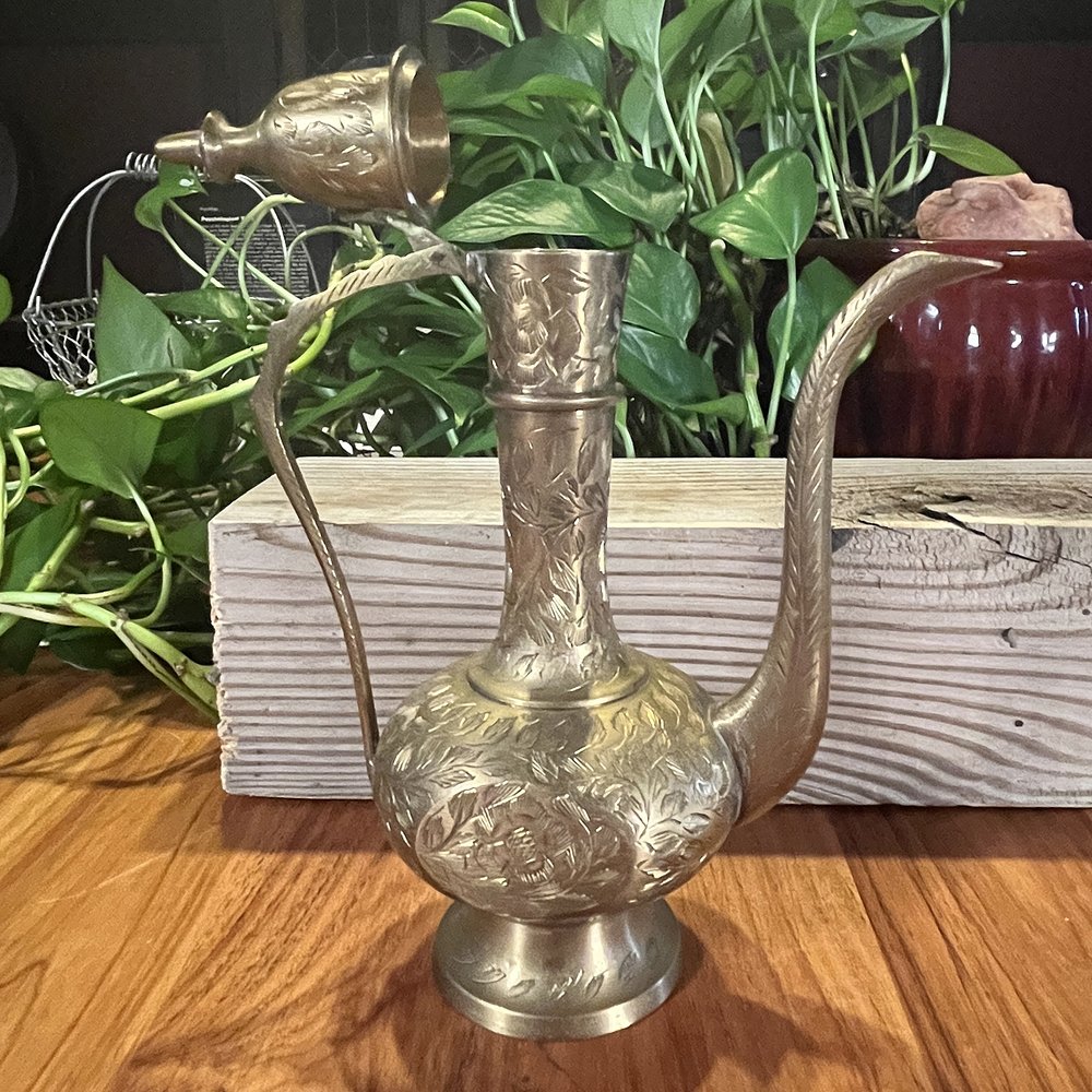 Brass Turkish Teapot / Coffee Pot — Green Witch Vintage & Handmade