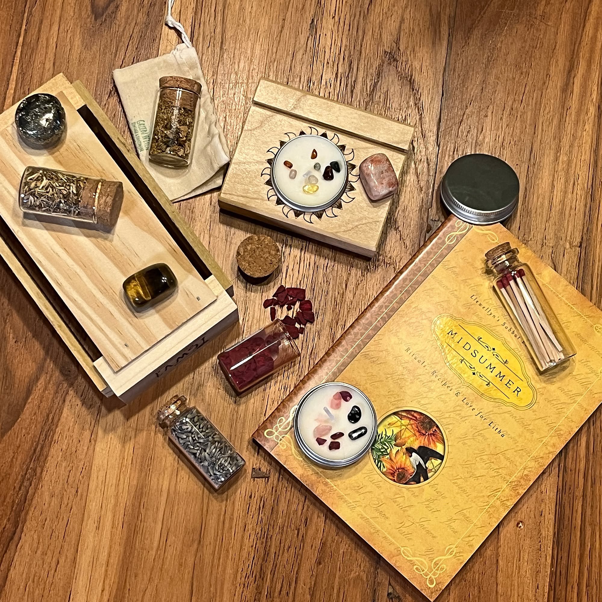 Last chance to enter before we draw our winner!

To celebrate Midsummer this year, we're giving away a gift set worth more than $55 retail when sold individually!

If you win, you will receive:
 &bull; Llewellyn's Sabbat Essentials Midsummer book
 &b