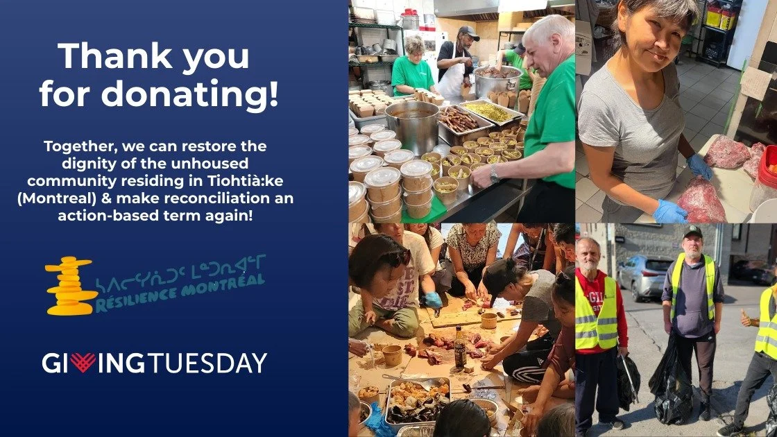 Thank you to everyone who supported us this #GivingTuesday! 🙏 While our campaign has only just begun, we are grateful for your continued generosity and allyship! 🫂 Together, we can make reconciliation an action-based term again! 🧡 
_______________