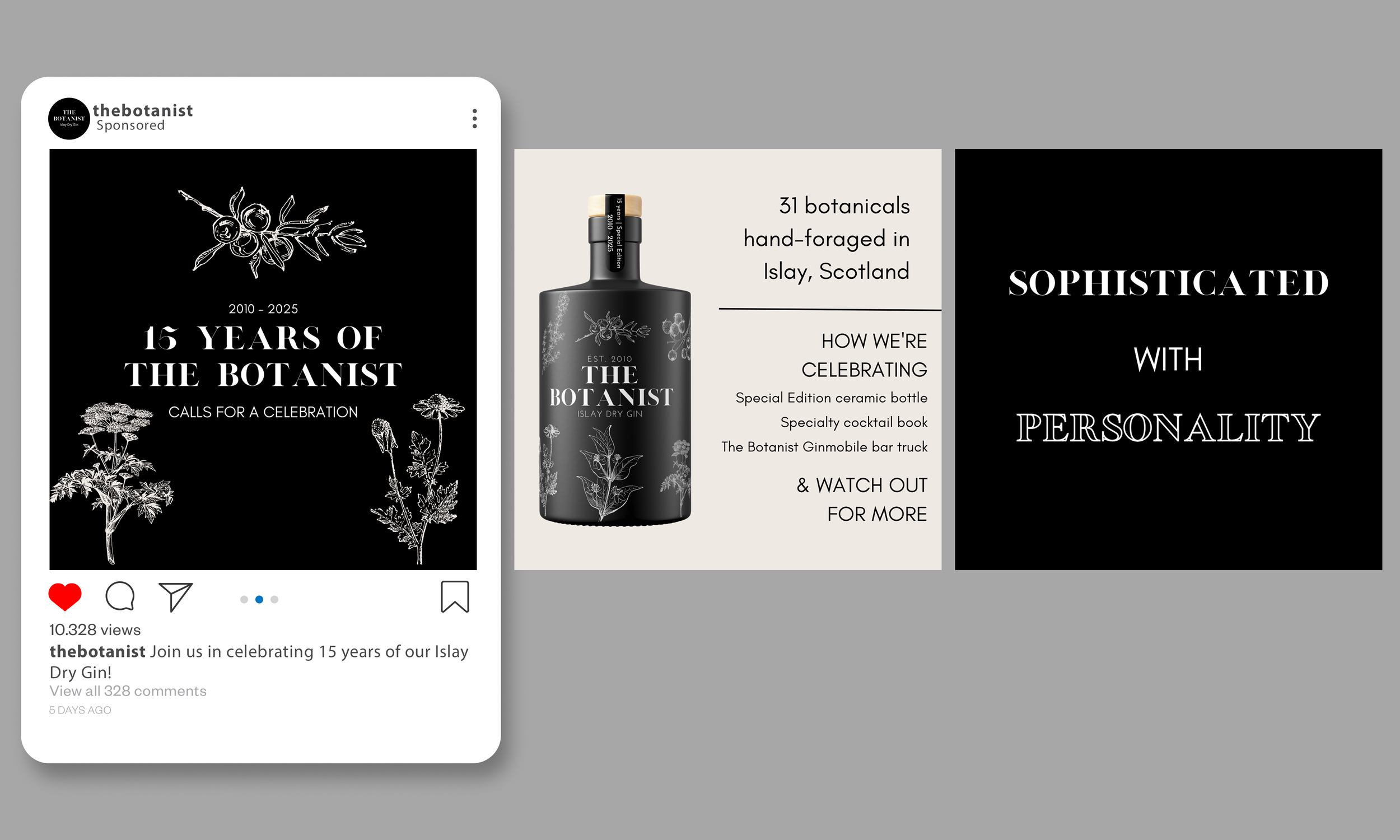 Botanist Gin Instagram Carousel