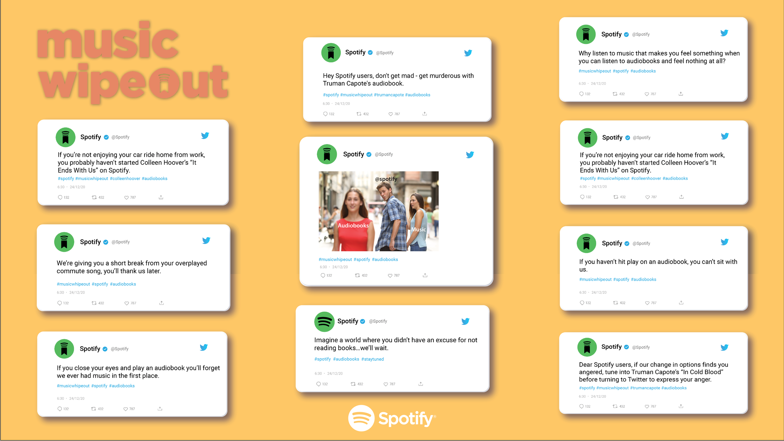 SPOTIFY MUSIC WIPEOUT TWEETS