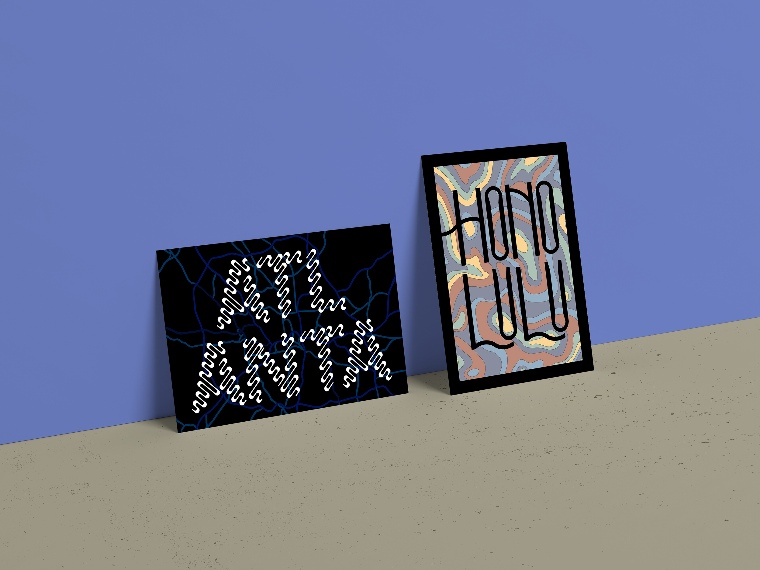 Custom Typography Postcards