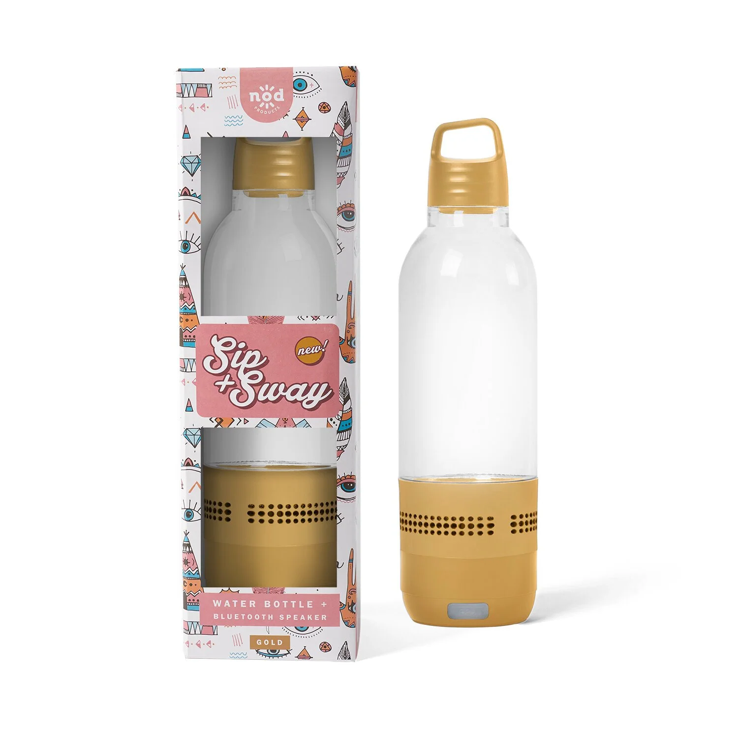 Sip+Sway™ Bluetooth Speaker Water bottle | Gold