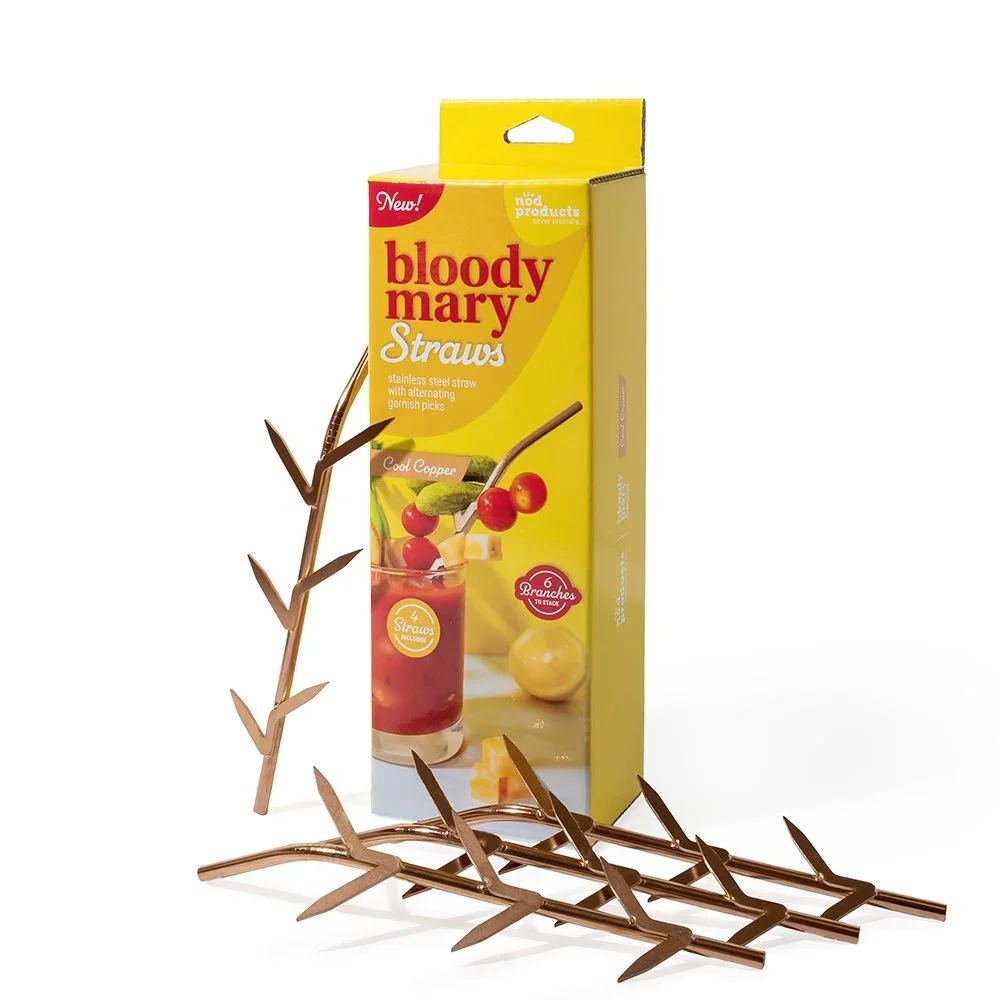 Bloody Mary Straws | Copper | Set of 4