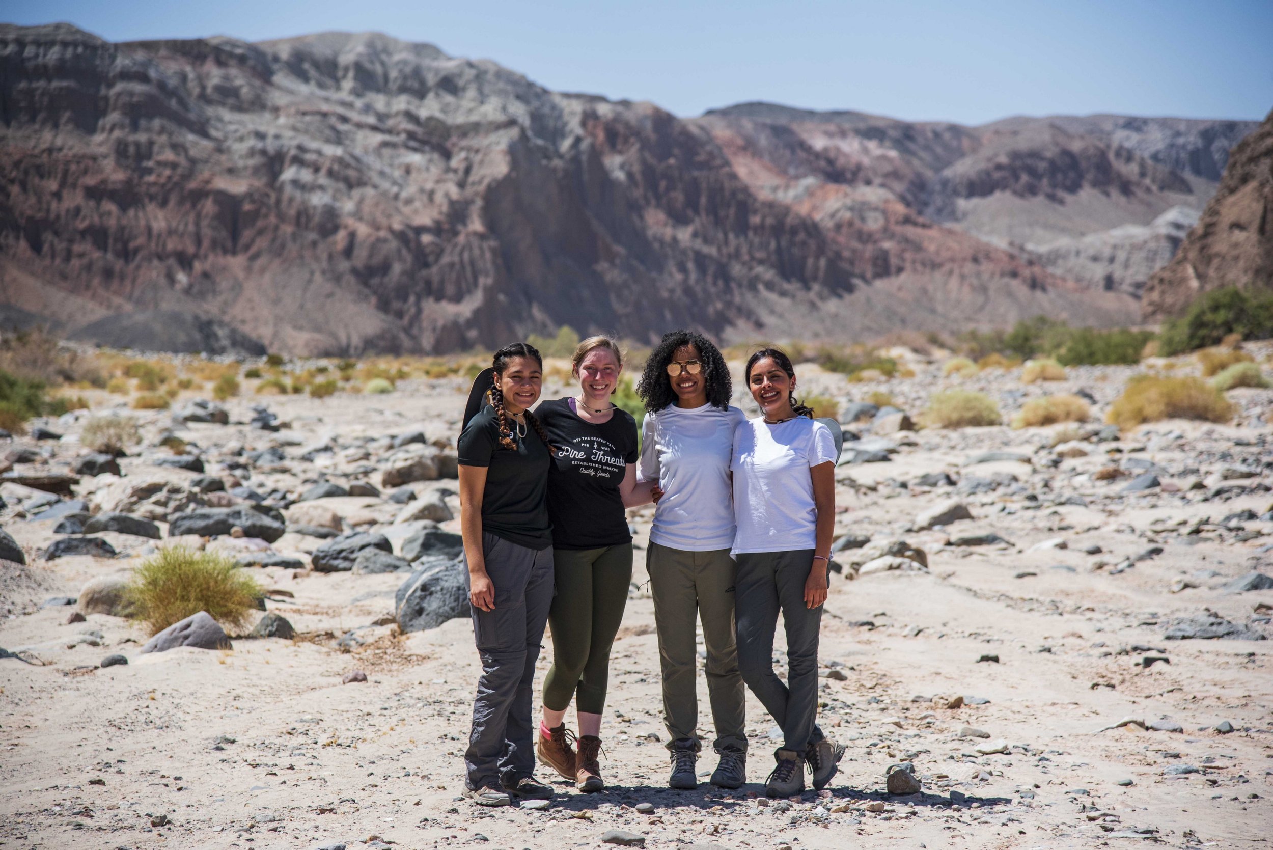 The women tracking bighorn sheep in the Mojave