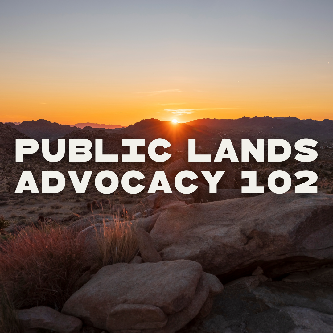 Free virtual training: Public Lands Advocacy 102