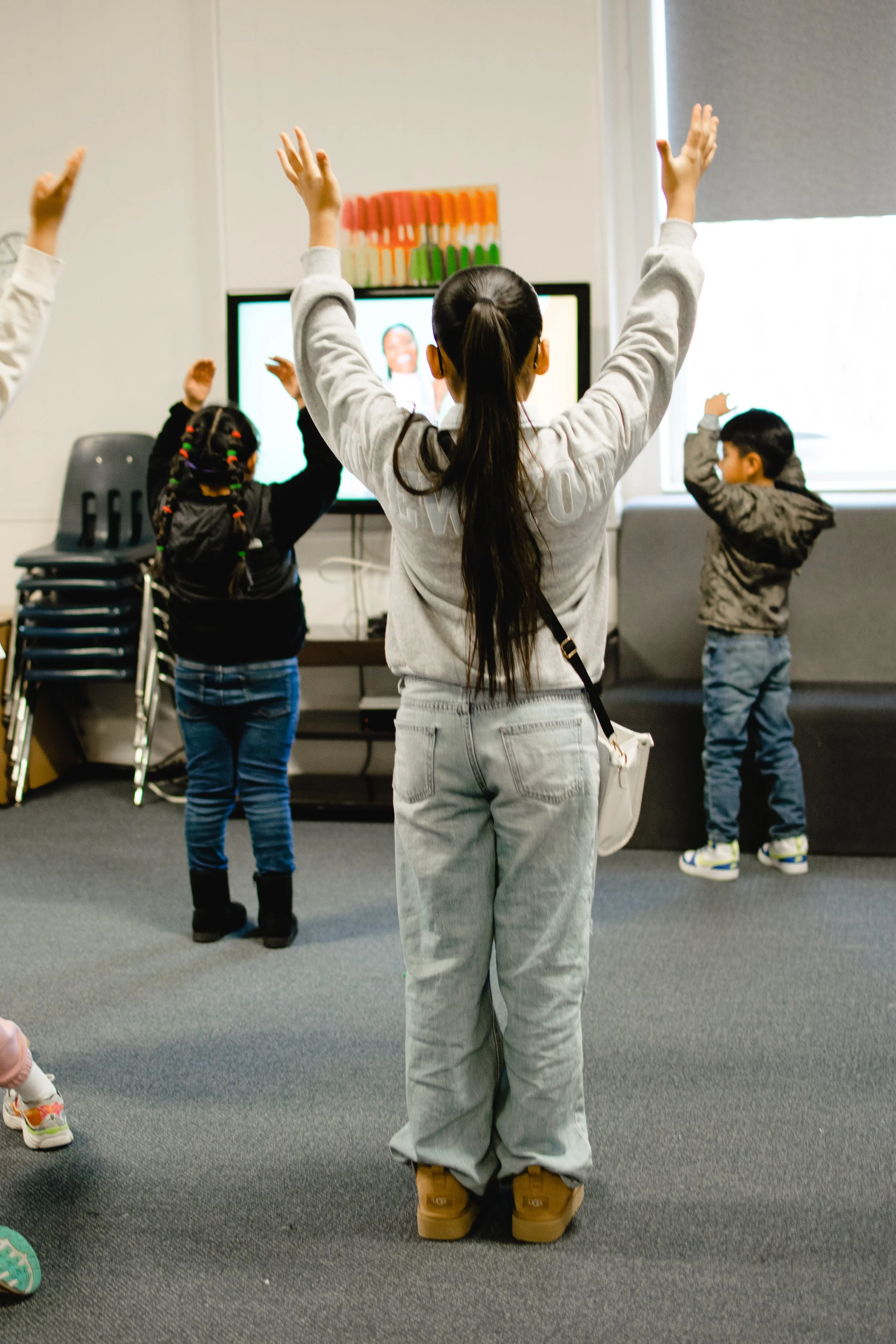 child singing At a private Christian school in Chesterfield and Midlothian
