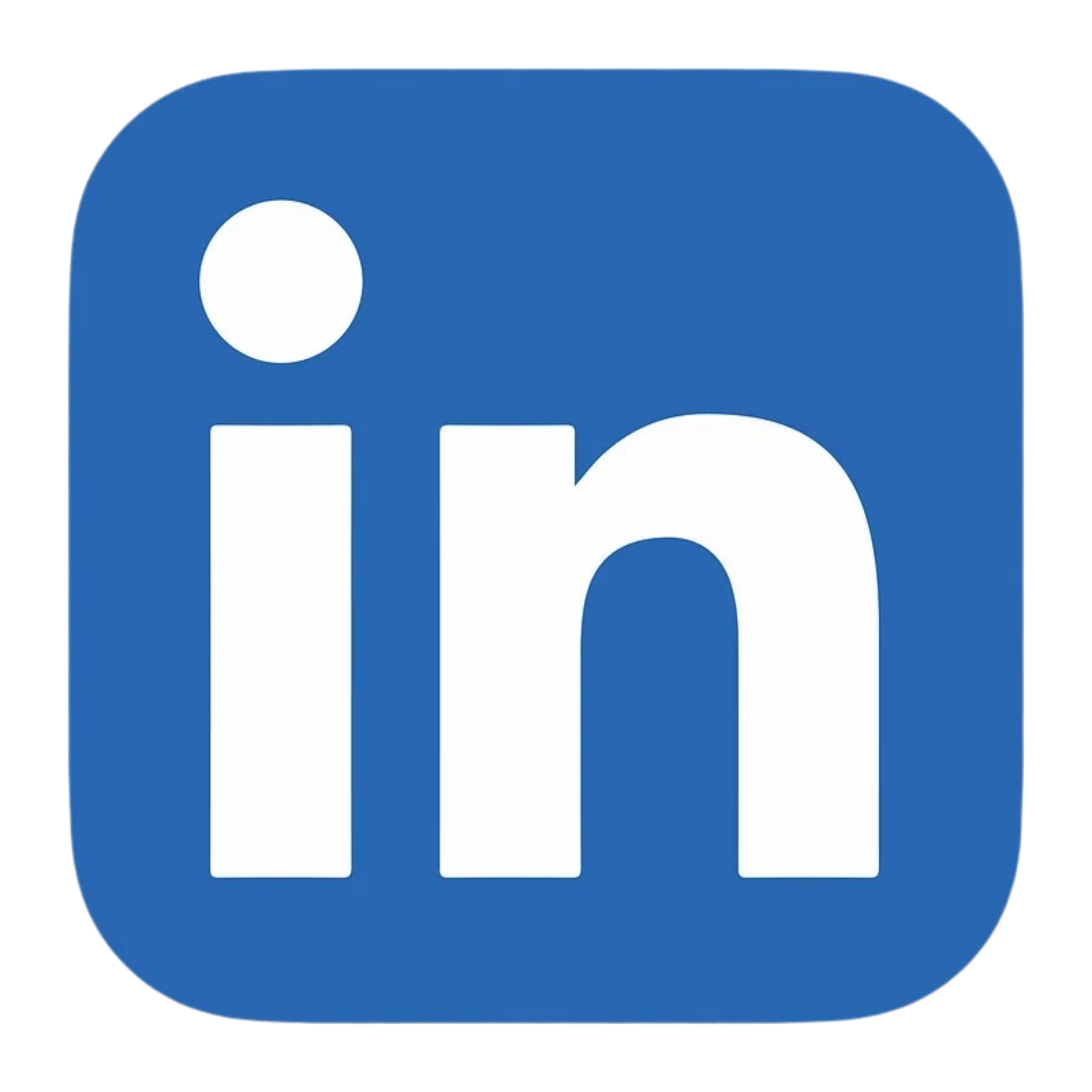 LinkedIn logo with a blue background and white lowercase letters