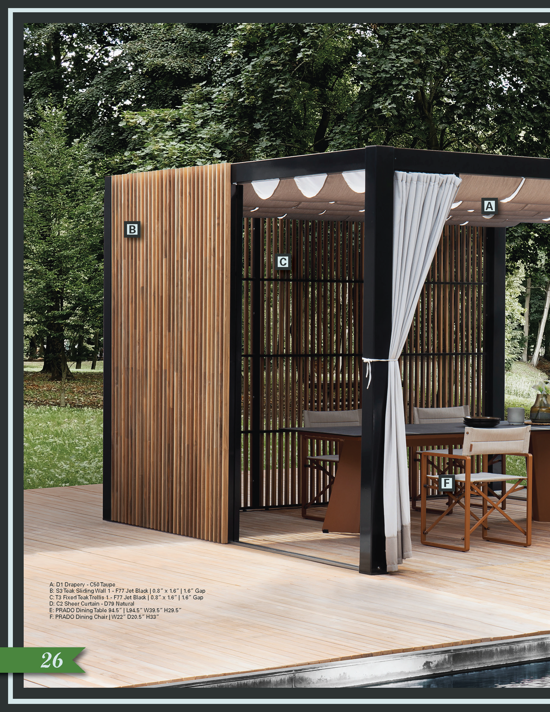 Page 1 of another 2-page spread for Mama Green. This spread showcases another unique product offered by Mama Green: their customizable canopy designs.