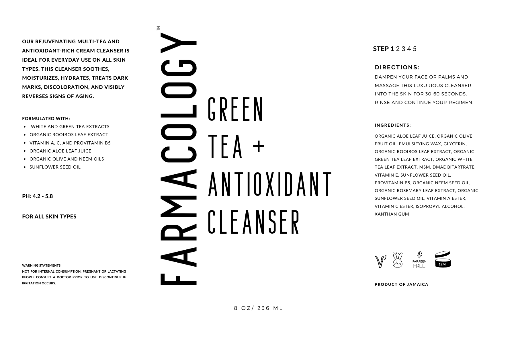 Green Tea + Antioxidant Cleanser — Farmacology