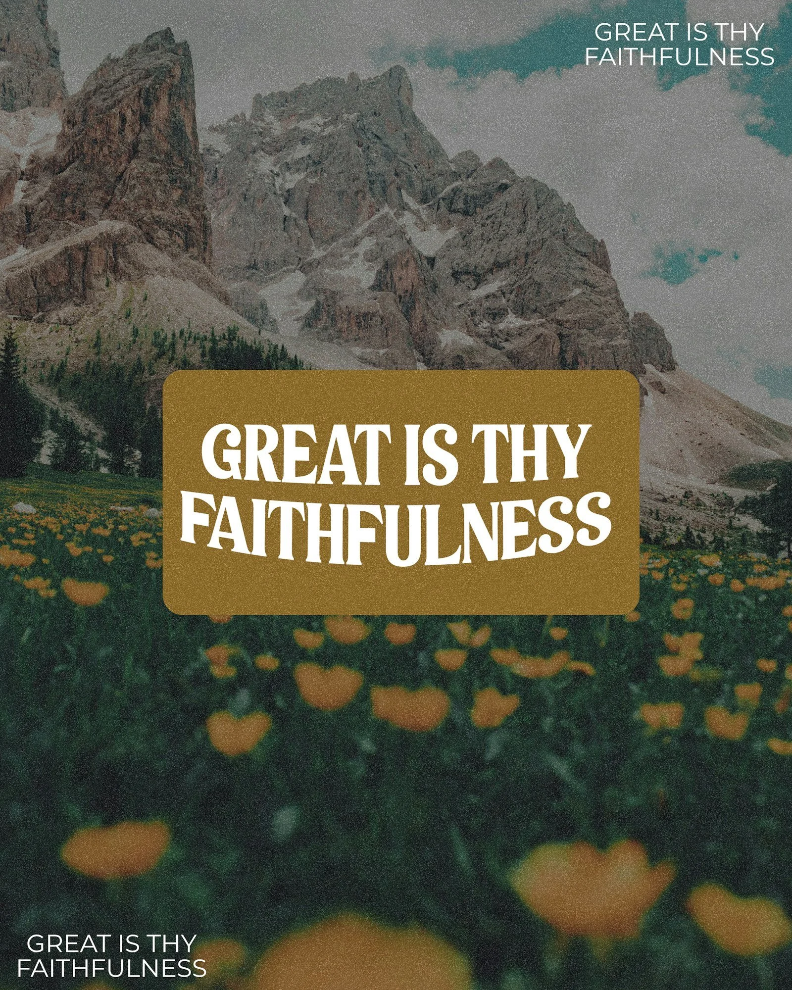 &quot;All I have needed thy hand hath provided.&quot;