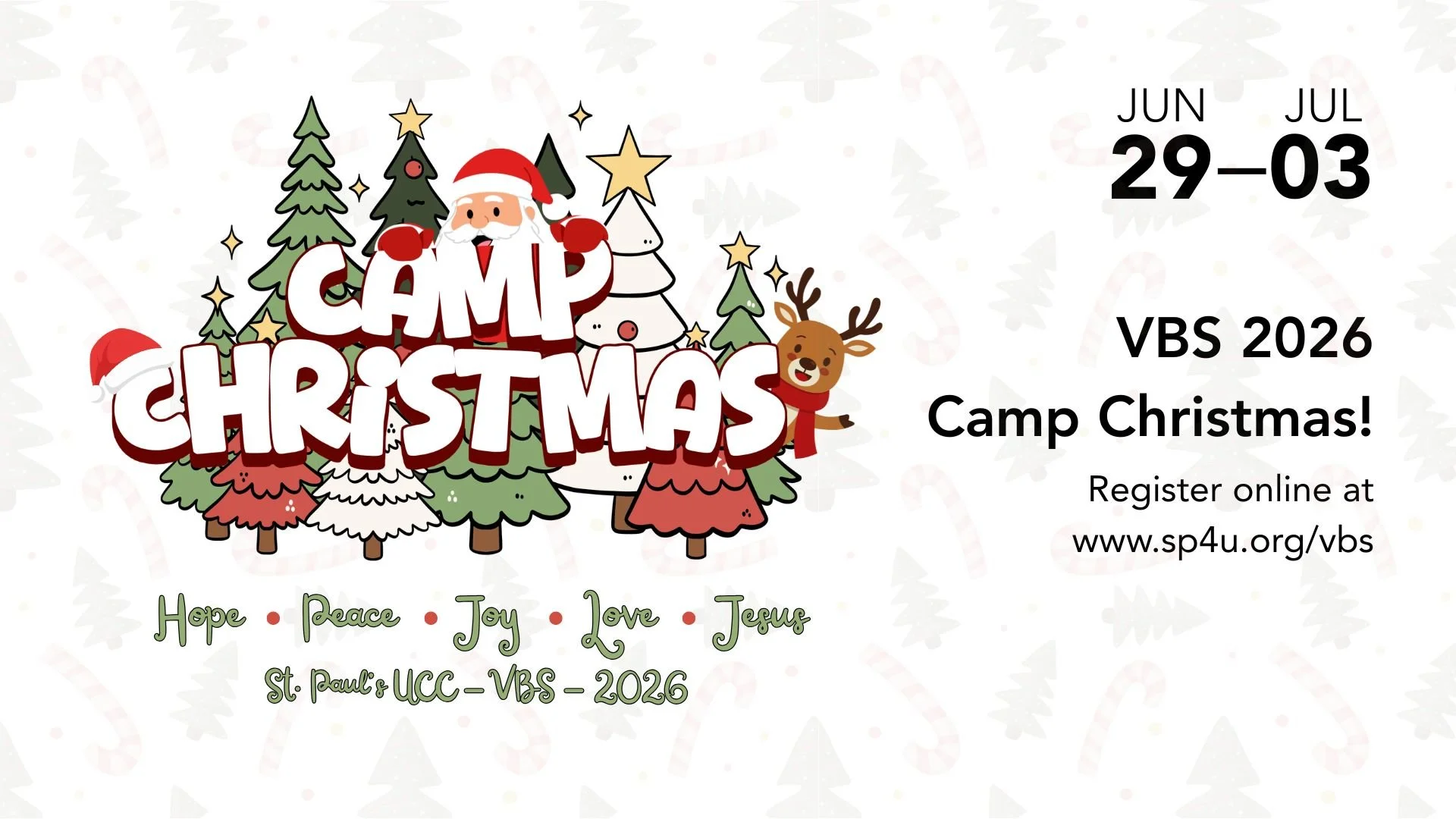 It&rsquo;s &lsquo;Christmas in July&rsquo; at St. Paul&rsquo;s this Summer! 
VBS June 29 - July 3
Registration link in comments