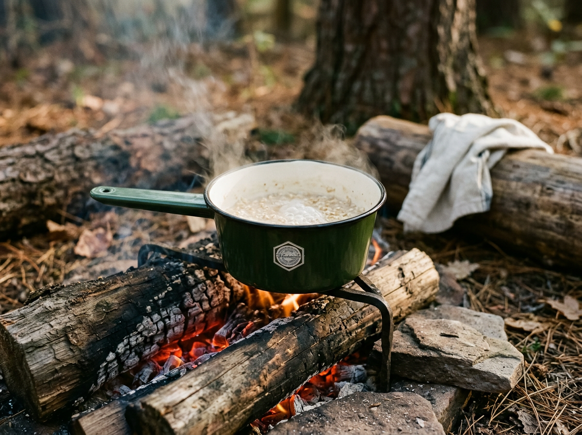 Camp Wandawega Enamelware Sauce Pot