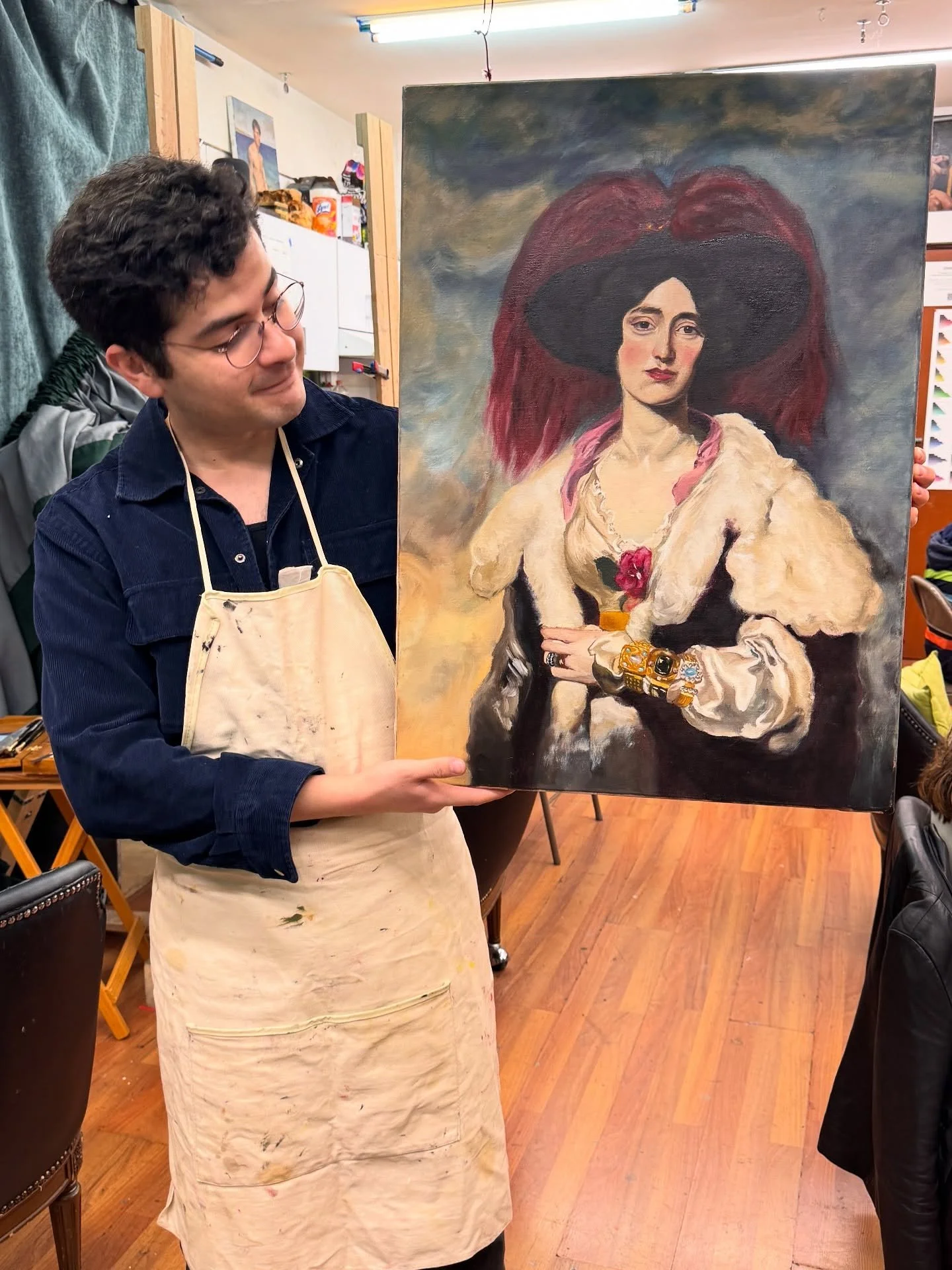 &iexcl;@lgavalos termin&oacute; su pintura! ✨🌈 Un retrato de Julia, Lady Peel, basada en la obra de 1827 del artista ingl&eacute;s Sir Thomas Lawrence.
___
#ateliermesones #clasesdepintura
