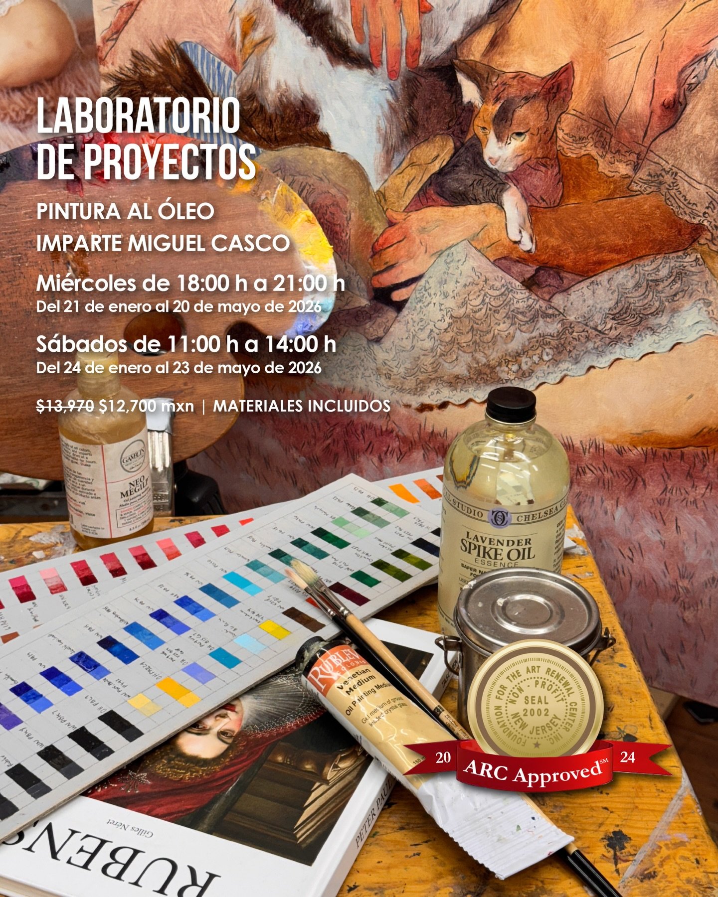Iniciamos periodo de inscripciones para nuestro curso semestral de &ldquo;Laboratorio de proyectos&rdquo; 🎨

Tienes hasta el 21 de diciembre para aprovechar la promoci&oacute;n de pronto pago y pagar &uacute;nicamente
$12,700 mxn 🤩

Este curso est&