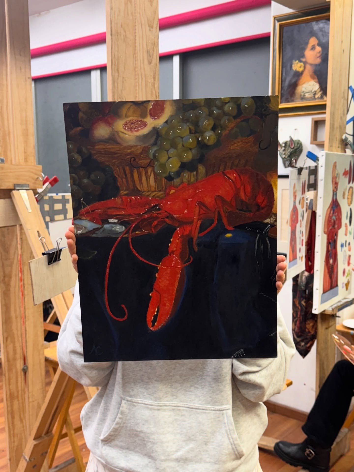 @auri.esc_ termin&oacute; su primera pintura al &oacute;leo!! 🎨✨
___
#laboratoriodeproyectos #clasesdepintura