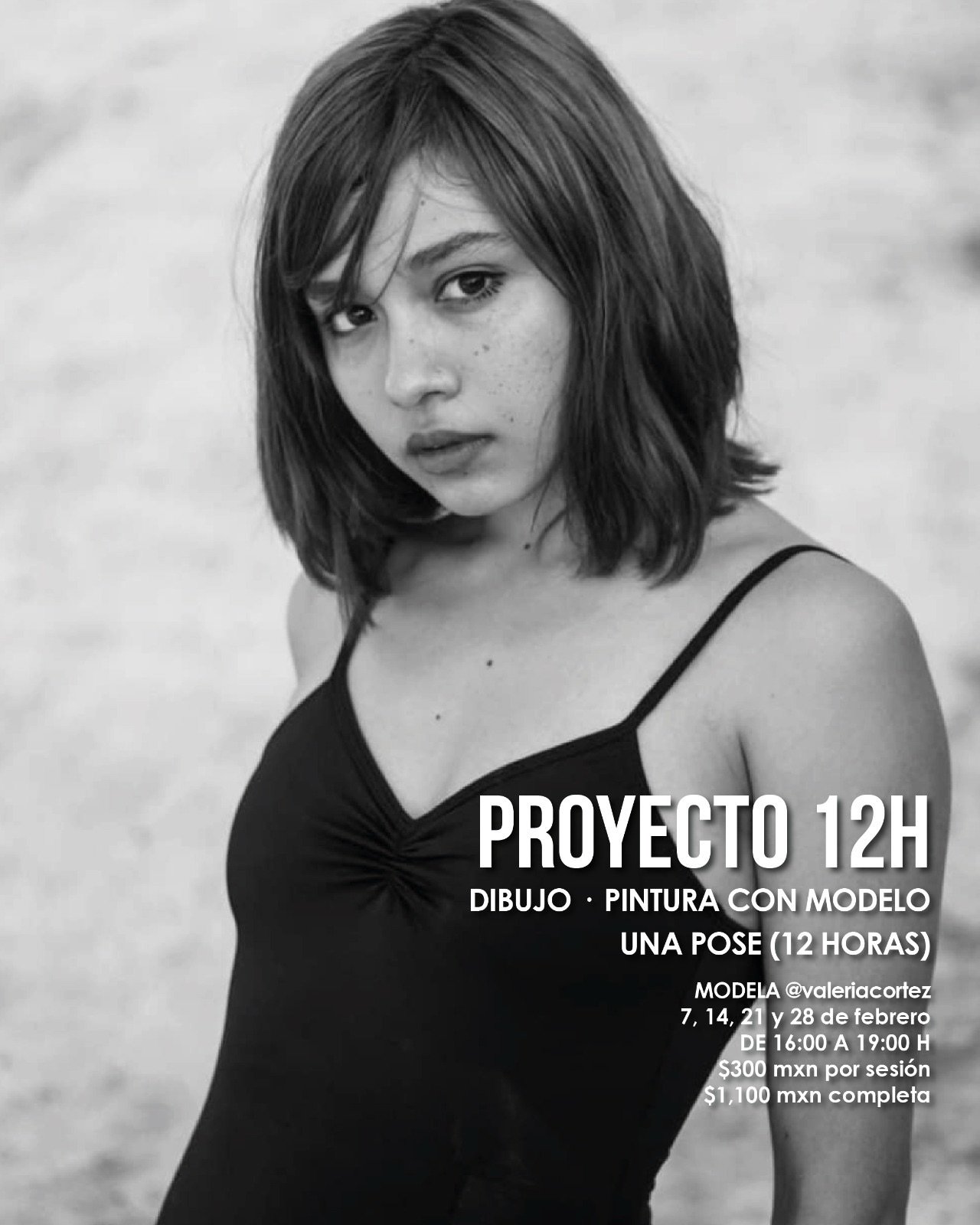 Iniciamos con nueva pose este s&aacute;bado 7 de febrero con @valeriacortez_ ✨

🔥 4 sesiones | 12 horas | 1 pose 🔥

1 sesi&oacute;n $300 mxn 🤗 4 sesiones $1,100 mxn 

Disfruta las tardes de tu s&aacute;bado dibujando o pintando la figura humana, a