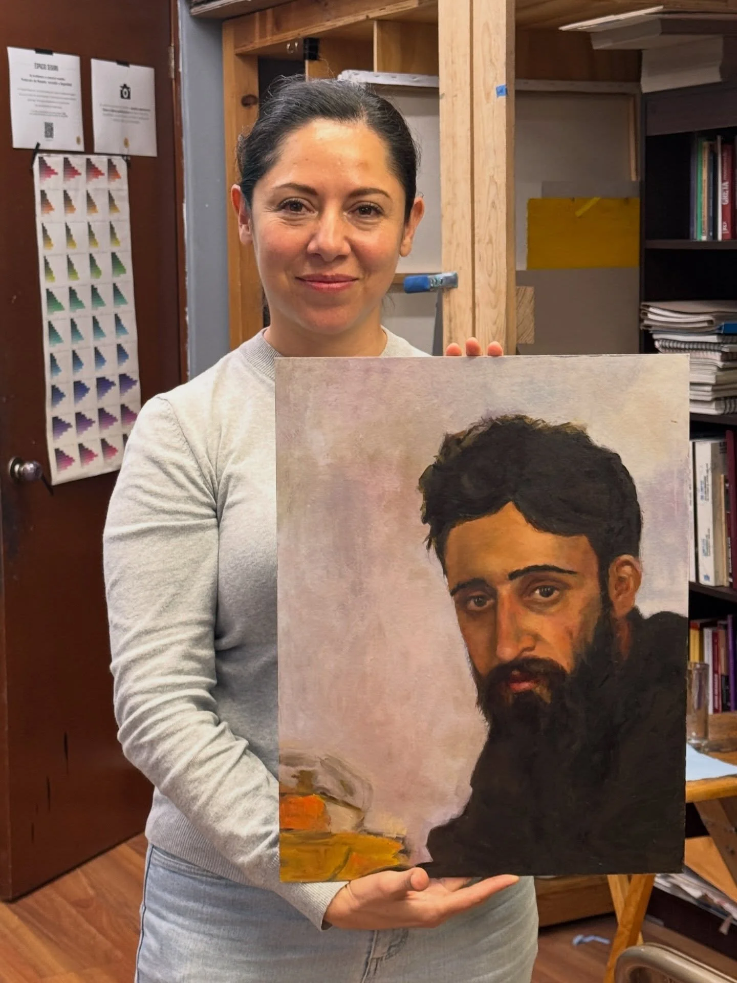 @gabrielamedm termin&oacute; su pintura! 🎨🤩
___
#laboratoriodeproyectos #ateliermesones