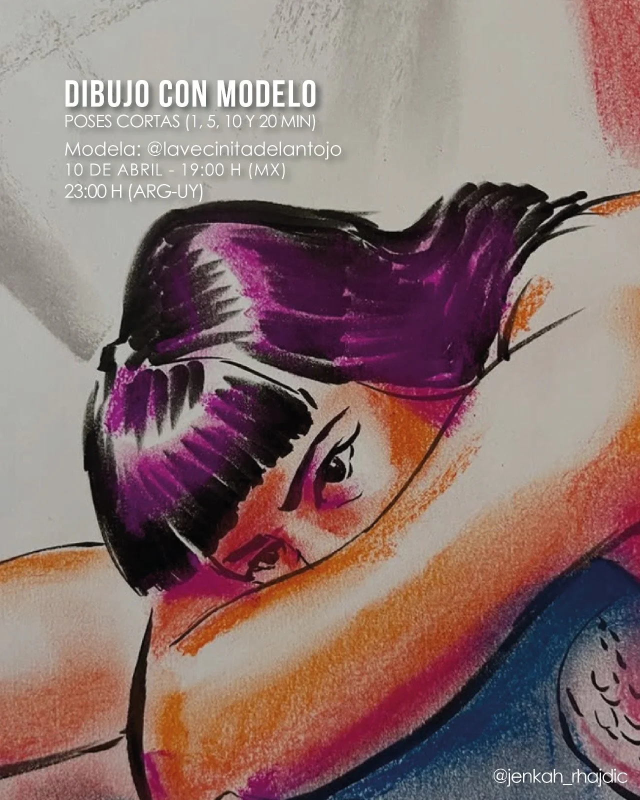 Viernes de dibujo con modelo ✨ con @lavecinitadelantojo ✨ 

Te esperamos en Sim&oacute;n Bol&iacute;var 36, Centro Hist&oacute;rico par que disfrutes de una sesi&oacute;n de poses cortas para dibujar con modelo en vivo. ✍🏼 TODOS LOS NIVELES SON BIEN
