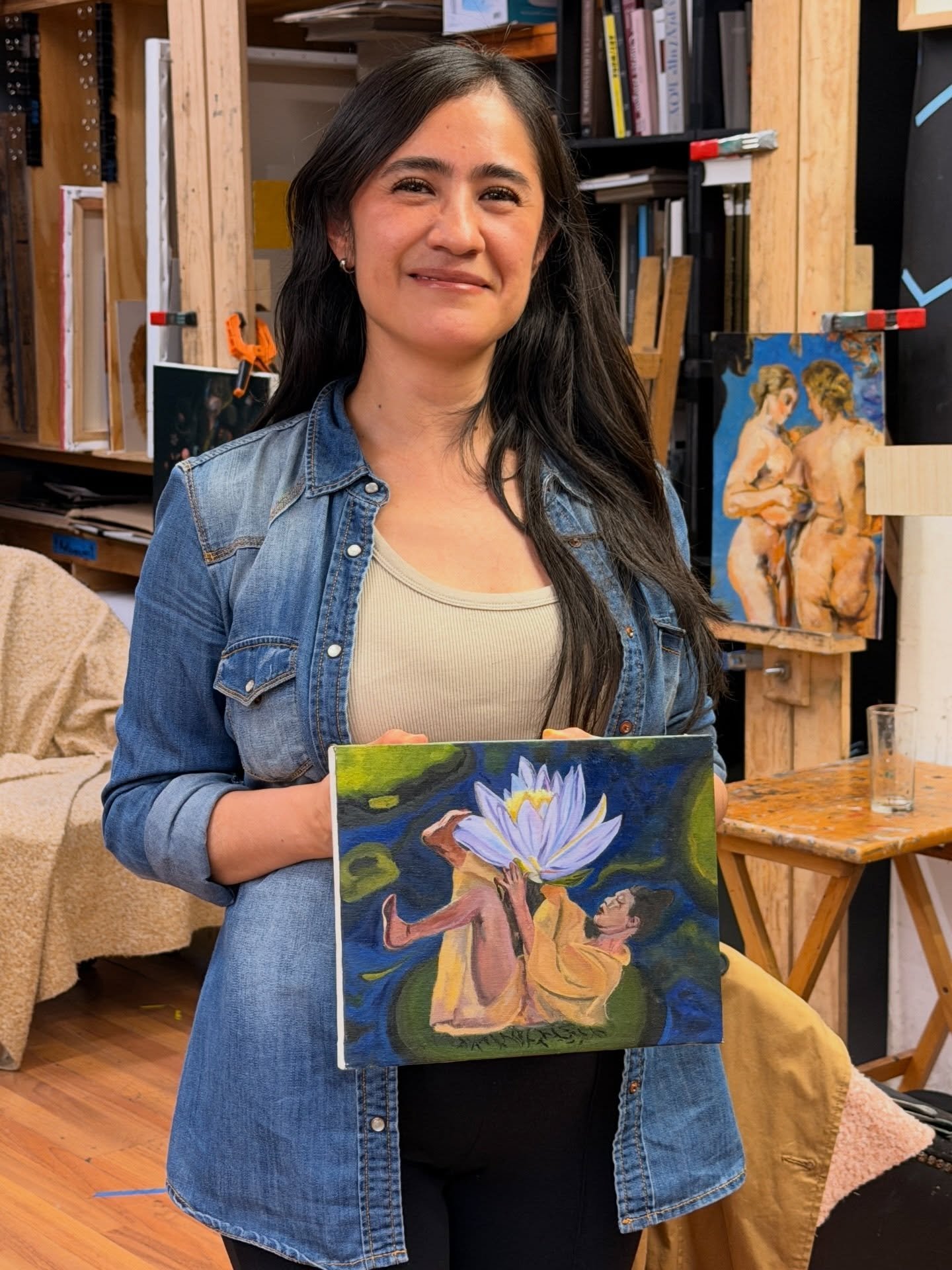 @aespiraliz termin&oacute; su obra! ✨⚡️🖼️🌈
___
#ateliermesones #clasesdepintura