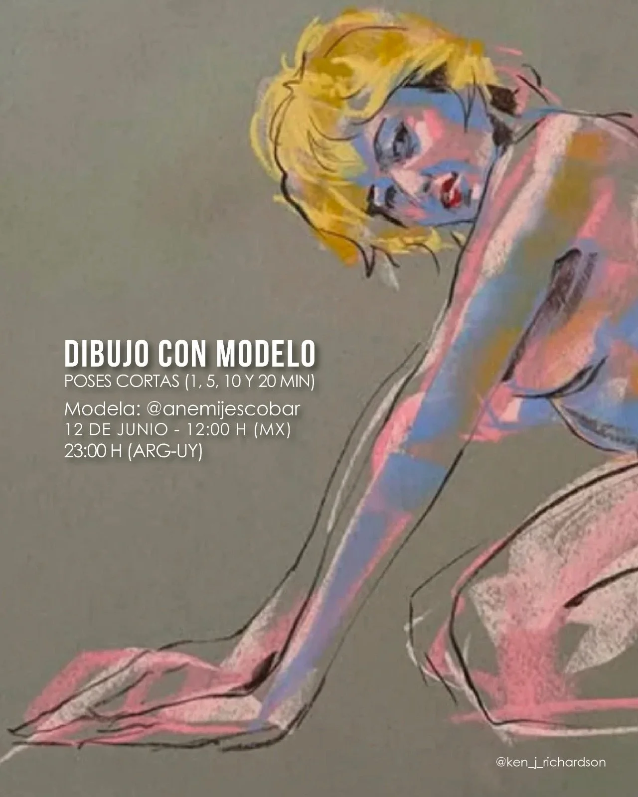Iniciaron nuestros cursos de verano 🤩 pero no te preocupes por tu sesi&oacute;n de dibujo con modelo. ✍🏼

Este verano nos estaremos viendo de 12 a 2 pm para dibujar poses cortas. 🧑🏼&zwj;🎨👩🏼&zwj;🎨

El viernes modelar&aacute; con nosotrxs @anem