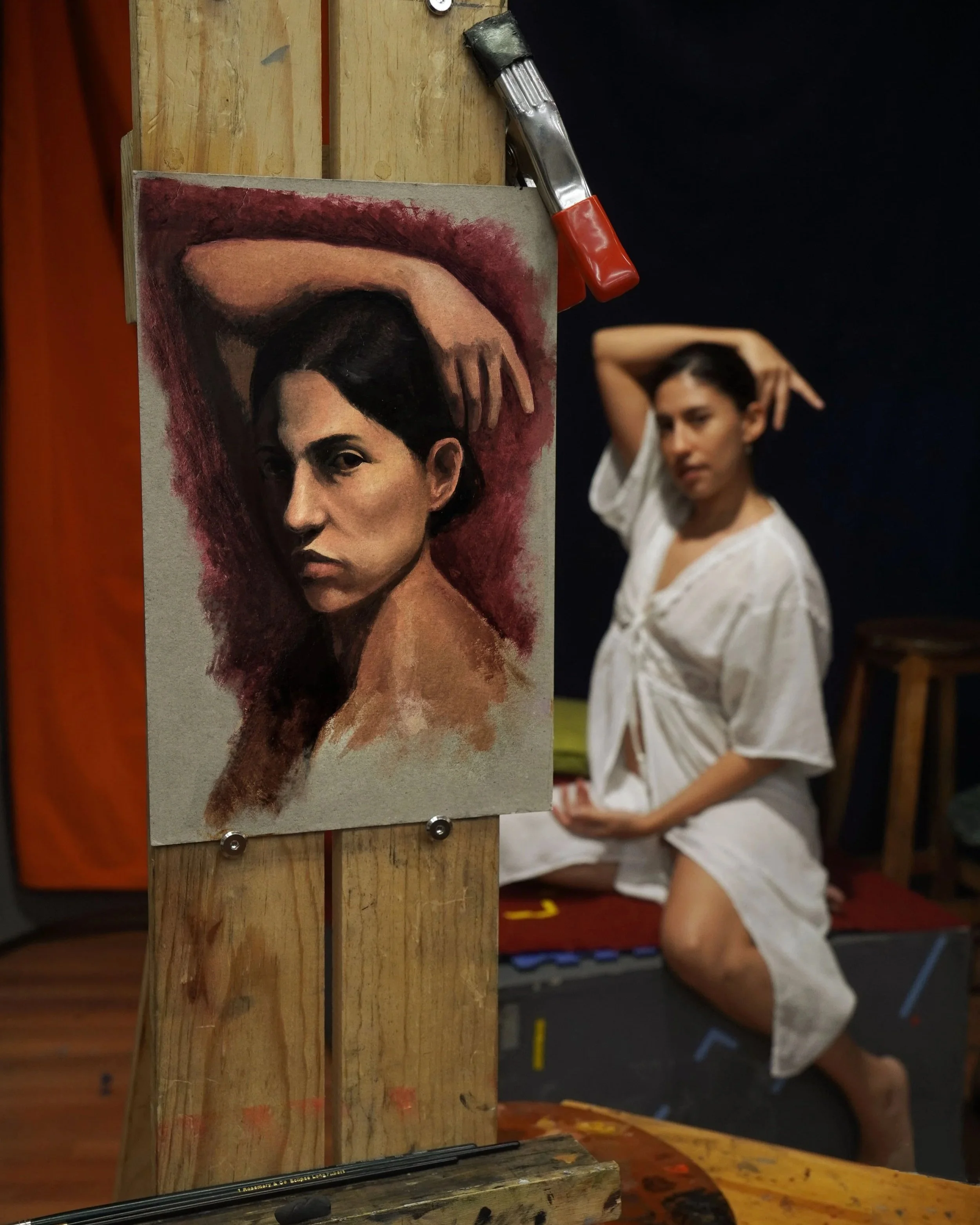 Pintura al óleo de retrato