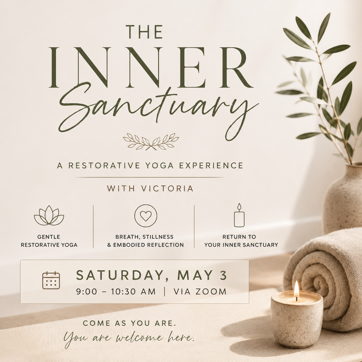 The Inner Sanctuary: Restorative Yoga & Deep Listening