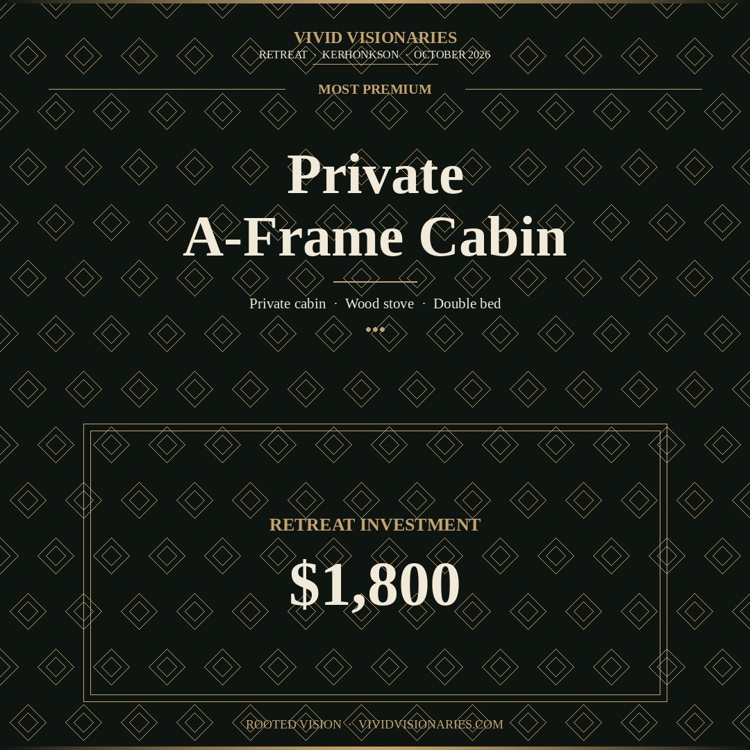 Rooted Vision - Private A-Frame Cabin