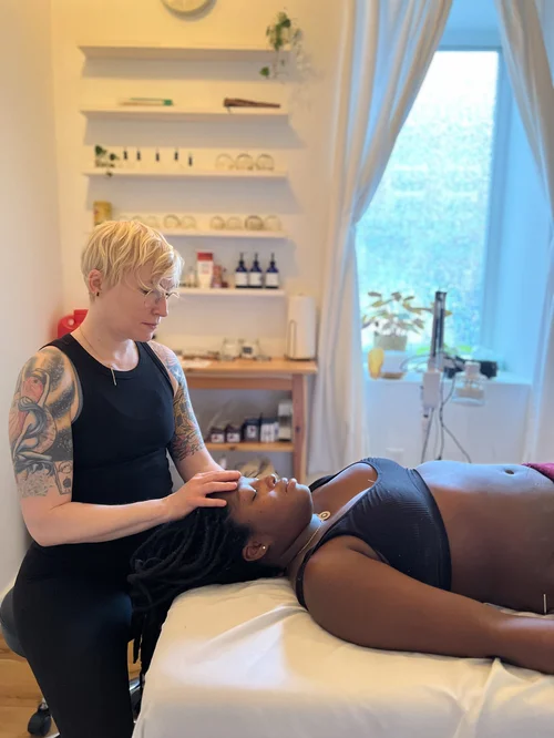 Acupuncture and cupping session with Emily