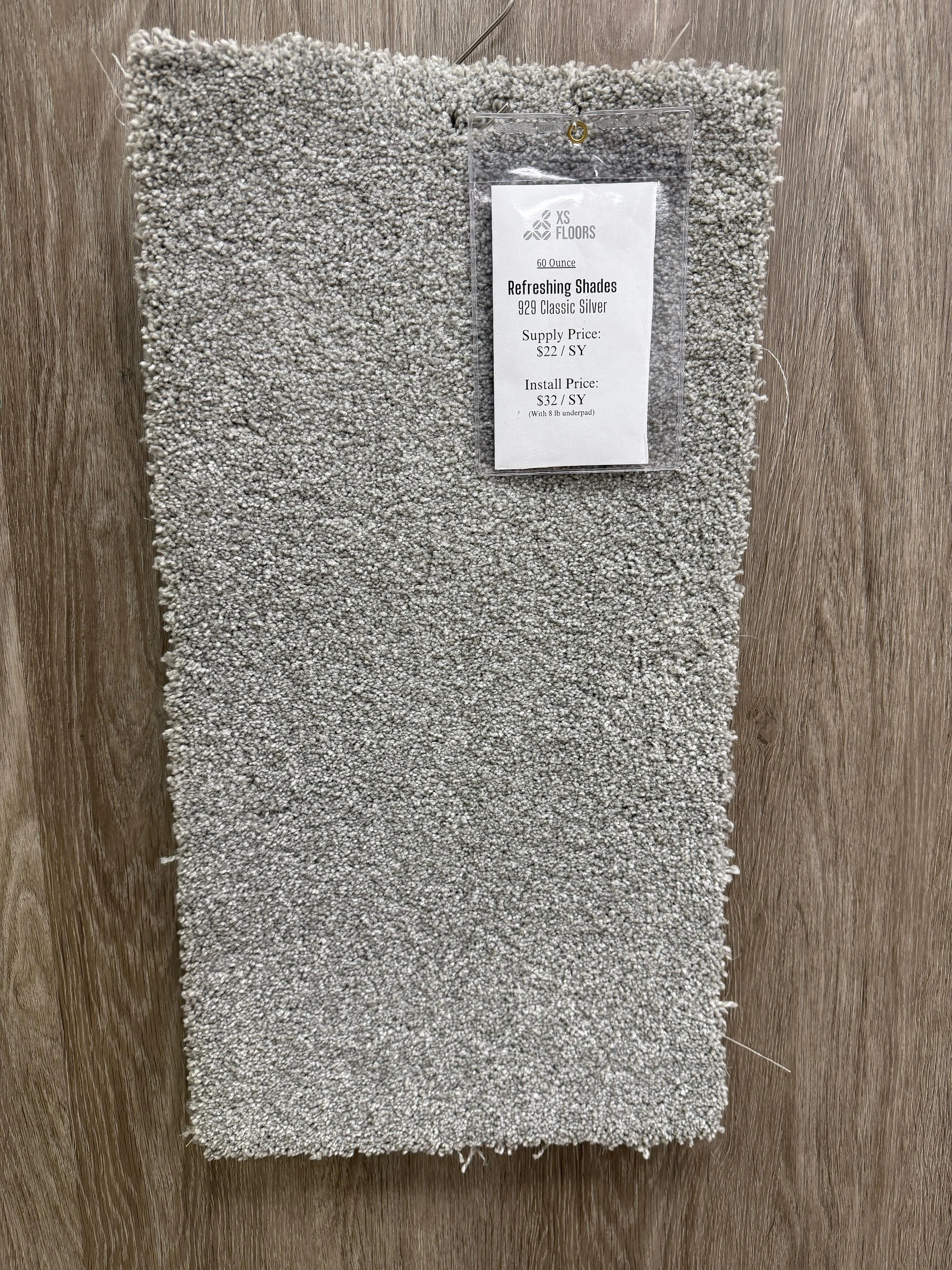 929 Silver / $2.44 Sf Supplied / $3.56 Sf Supplied & Installed