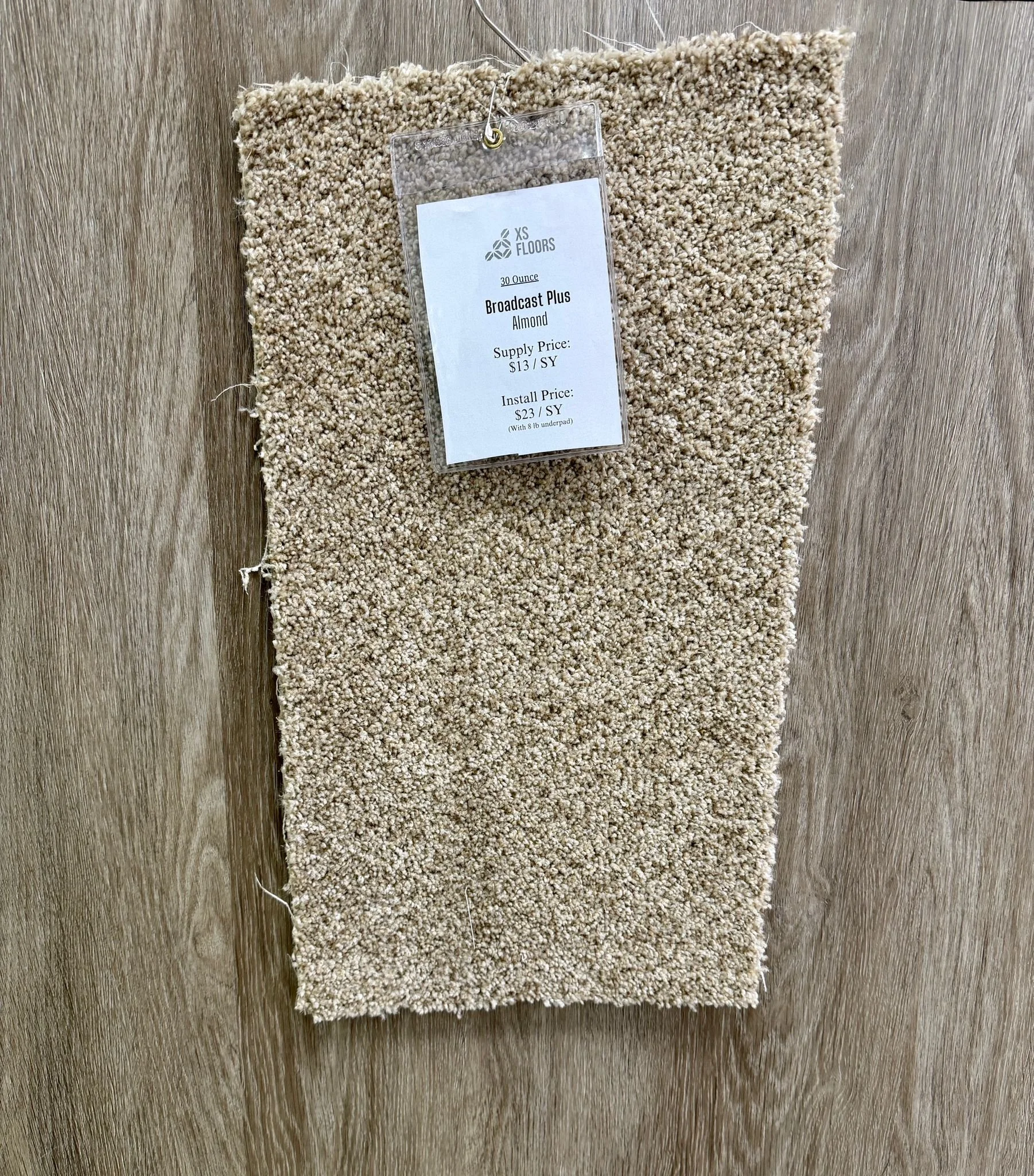 Almond / $1.45 Sf Supplied /  $2.56 Sf Supplied & Installed