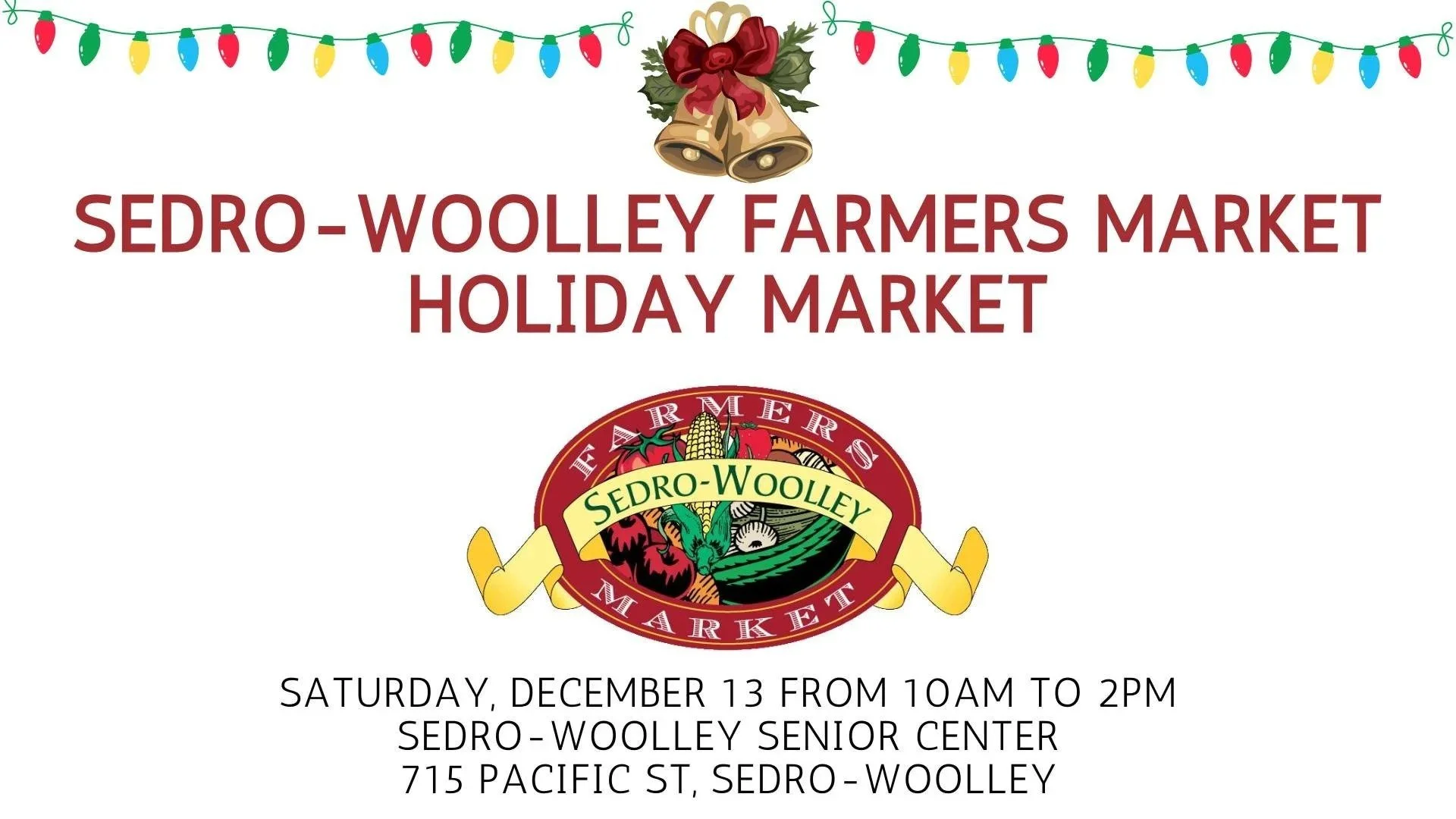 Join us for a festive #market at the Sedro-Woolley Senior Center. There will be vendors, music and lots #holiday #cheer. Come by to check out our holiday #gifts from #repurposed materials, #trees, and other treasures for the #garden fanatic on your l