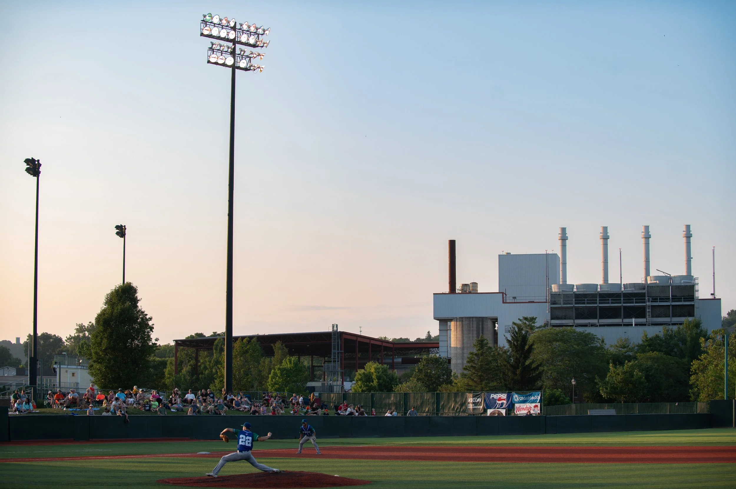 The Grand Lake Mariners play the Southern Ohio Copperheads at Bob Wren Stadium on July 22, 2023 in Athens, Ohio.