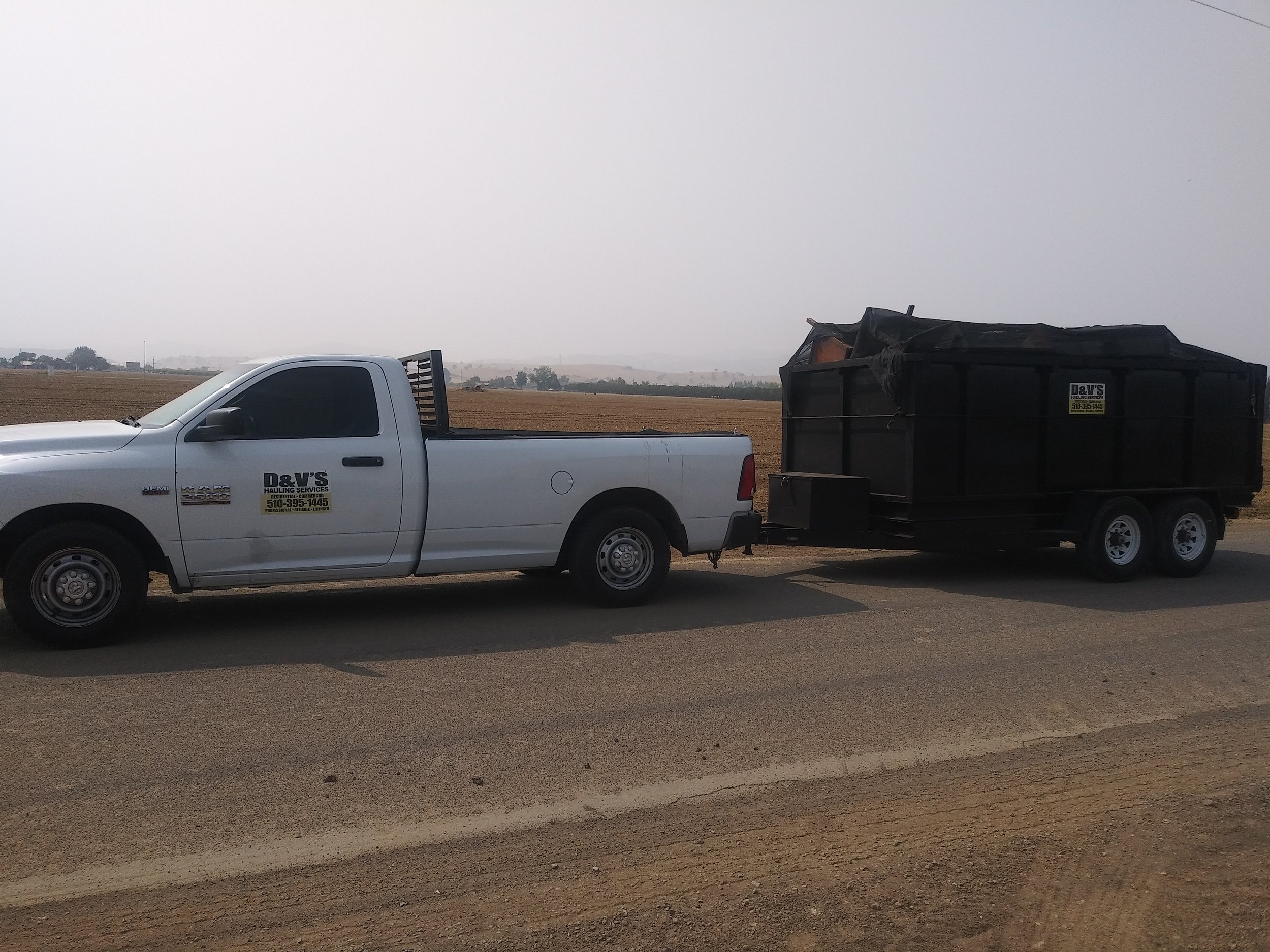 Bethel Island junk removal service. Trailer load of household items