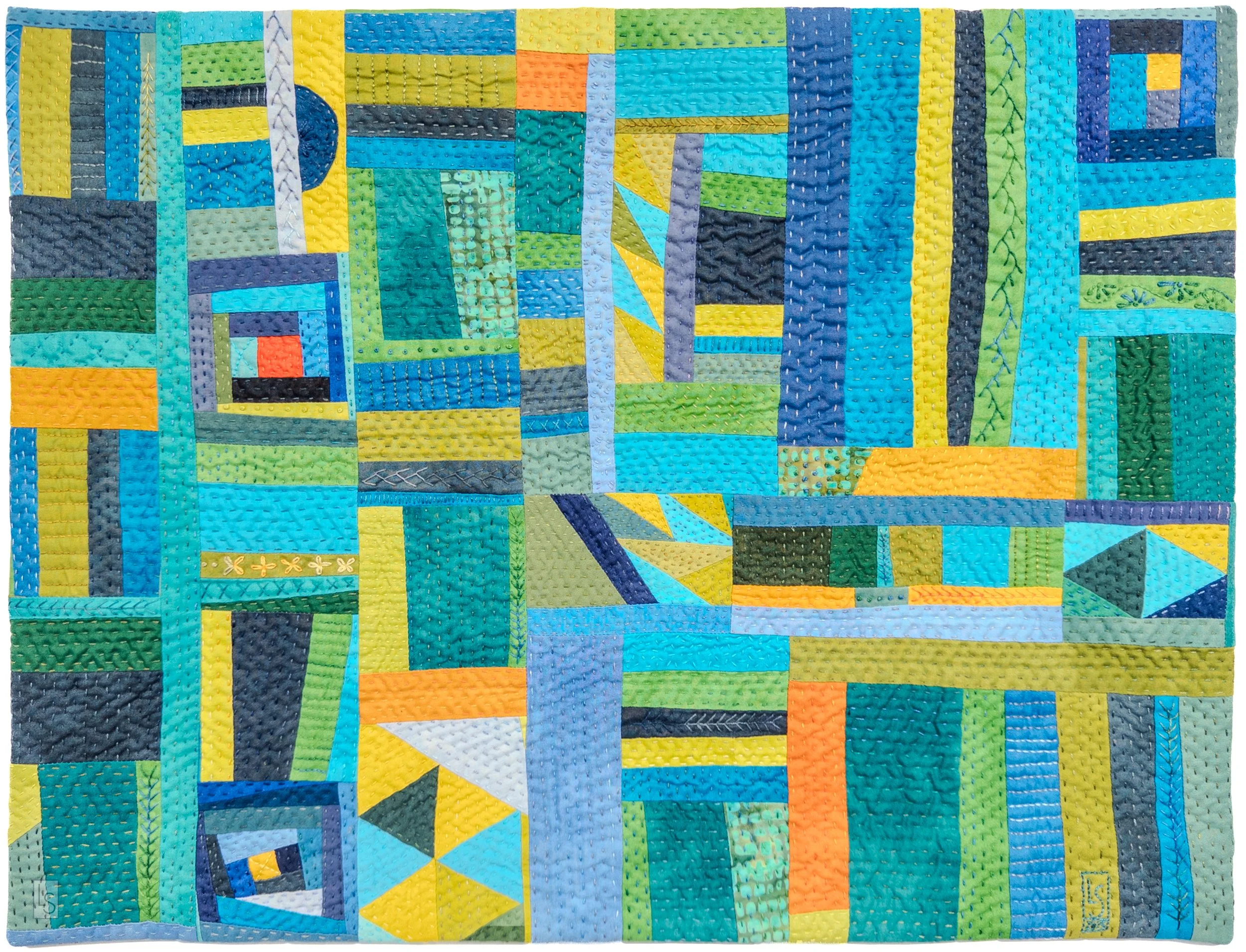Cabin in the Woods  • 21 x 16" • cottons  • 2026 • $335 