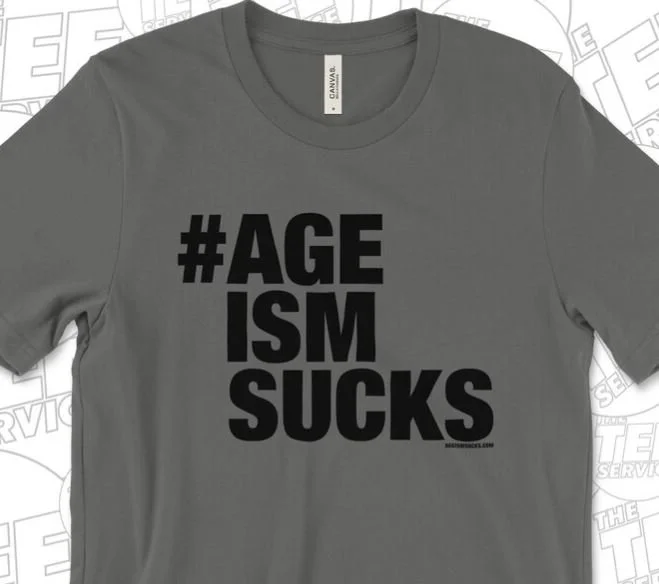 Short-sleeved tee (solid text), comes in 12 colors, $19+