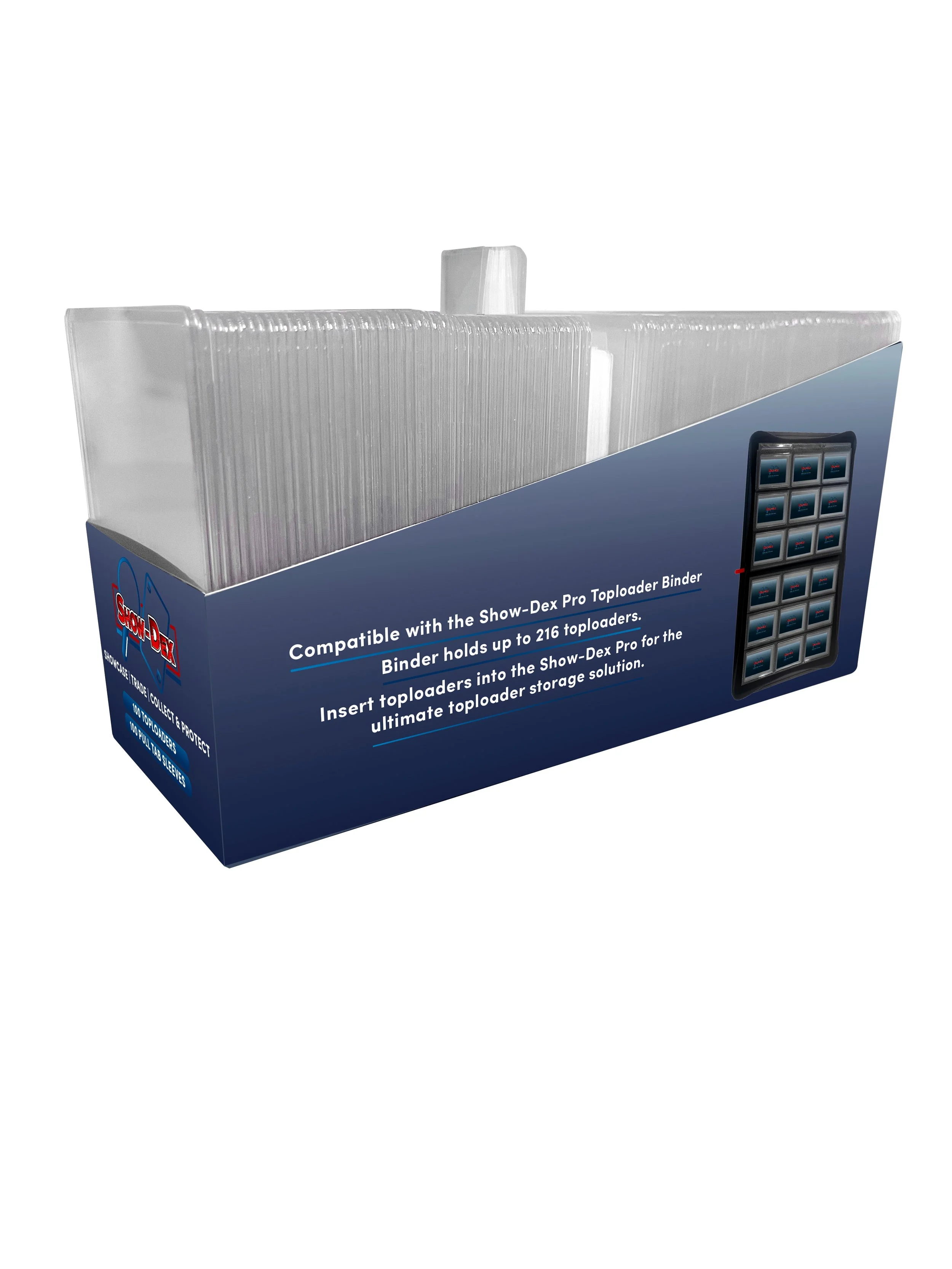 ShowDex Toploaders & Pull Tab Card Sleeves 100 Pack — ShowDex