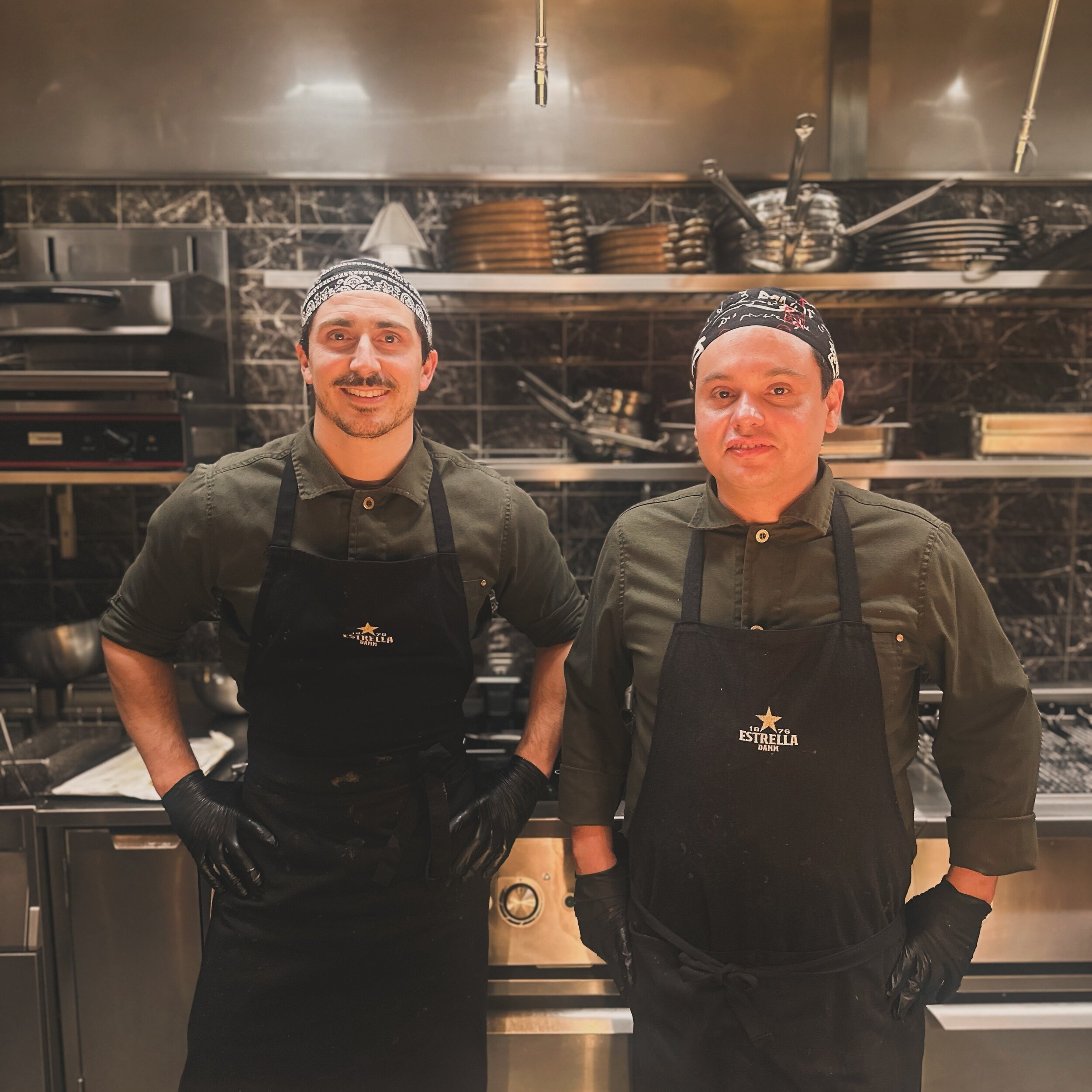 Andres Rodriguez Galvez, Head chef (right) with Guillermo Eiraldi Toyos, sous chef (left) ⭐️⭐️⭐️🇪🇸🇪🇸🇪🇸