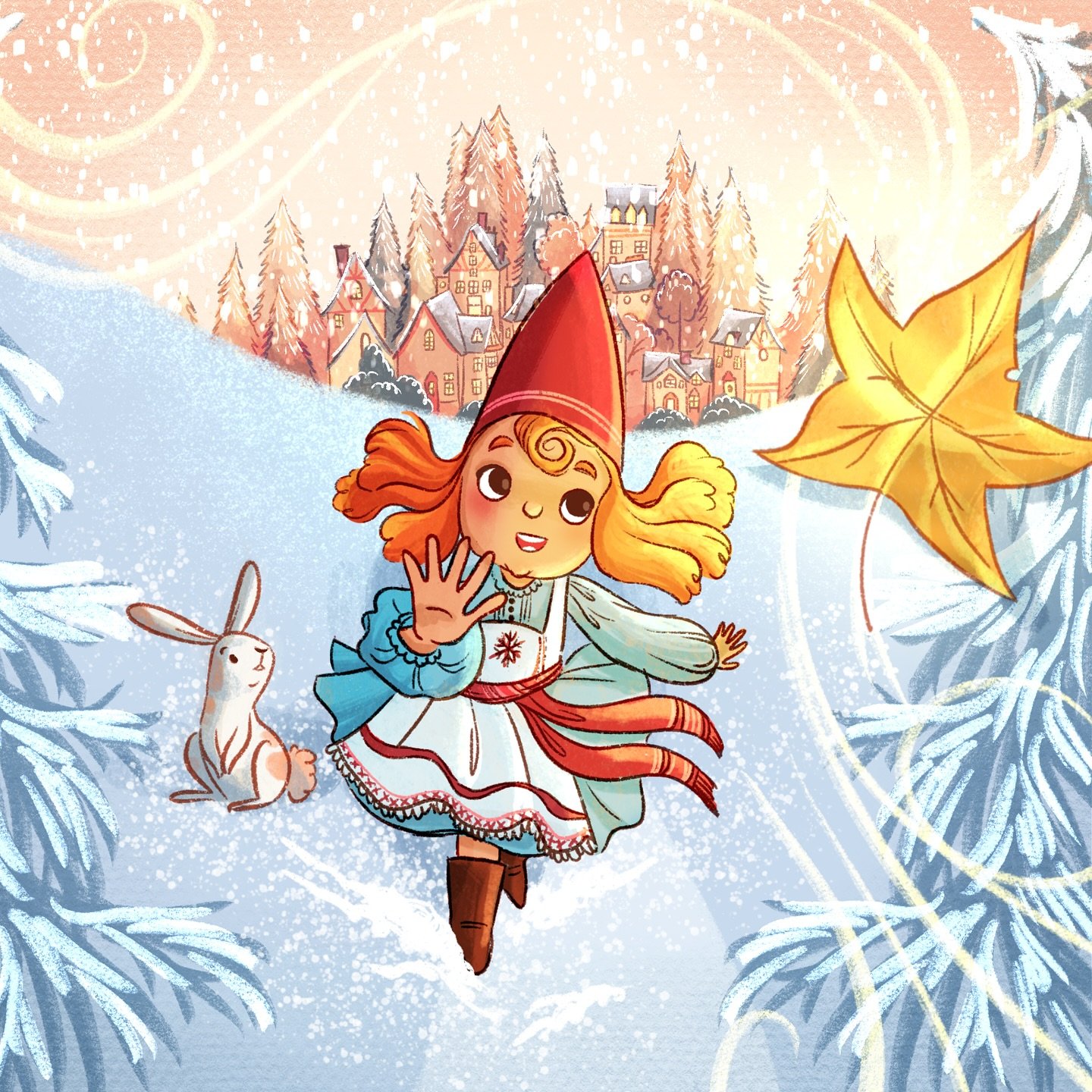 First Christmas illustration of the month! But we are off to a good start!
Today on my Christmas list:
- tidy up the house, make it cosy!
- finish building the she cabinet that has been in the living room for a week!
- bake something festive
- g