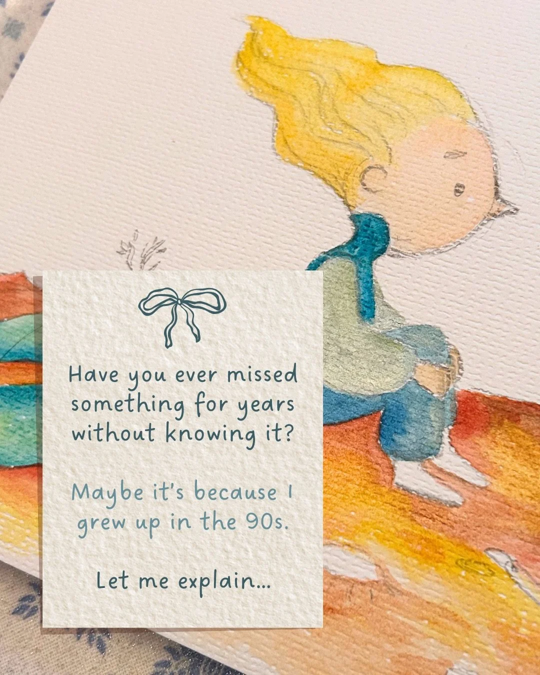 Have you ever missed something for years without knowing it?

Lately, I&rsquo;ve been craving more analogue moments. Writing with a fountain pen. Planning on paper. Board games with my kids. Giving more space in my work to paint, ink, and traditional