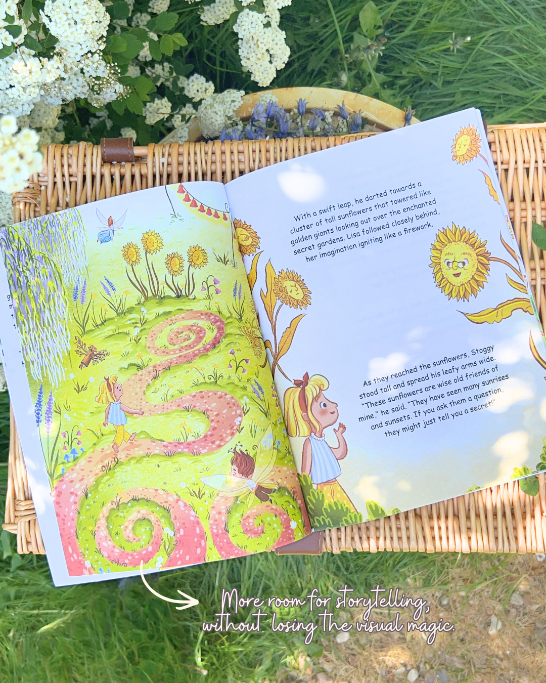 Hybrid children’s storybook featuring longer storytelling with detailed illustrations, blending the feel of a picture book and chapter book.