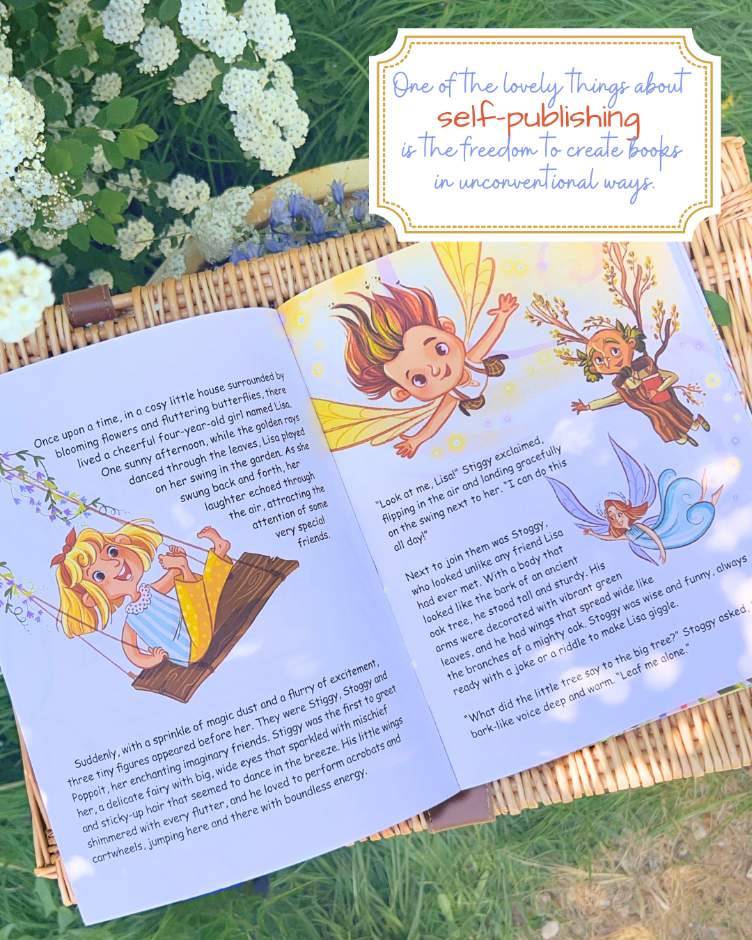 Behind-the-scenes view of a self-published illustrated children’s book with sketches, artwork details, and atmospheric storytelling visuals.