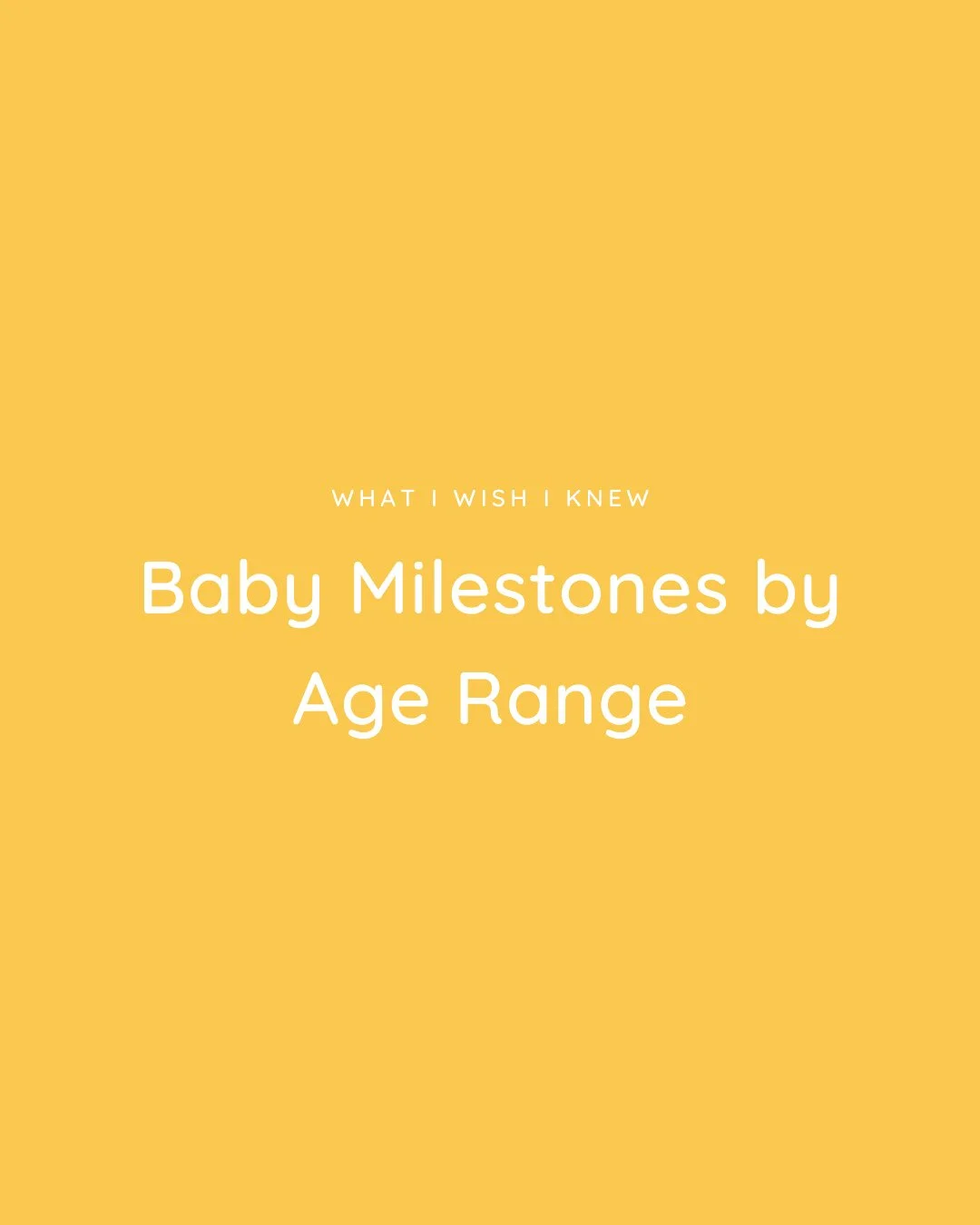 Let's talk key movement milestones, shall we? ⁠

The most important takeaway: these are RANGES. Some babies hit them on the earlier end, some on the later. Use this as a guide, but listen to our episode with @totsontarget to learn more about when to 