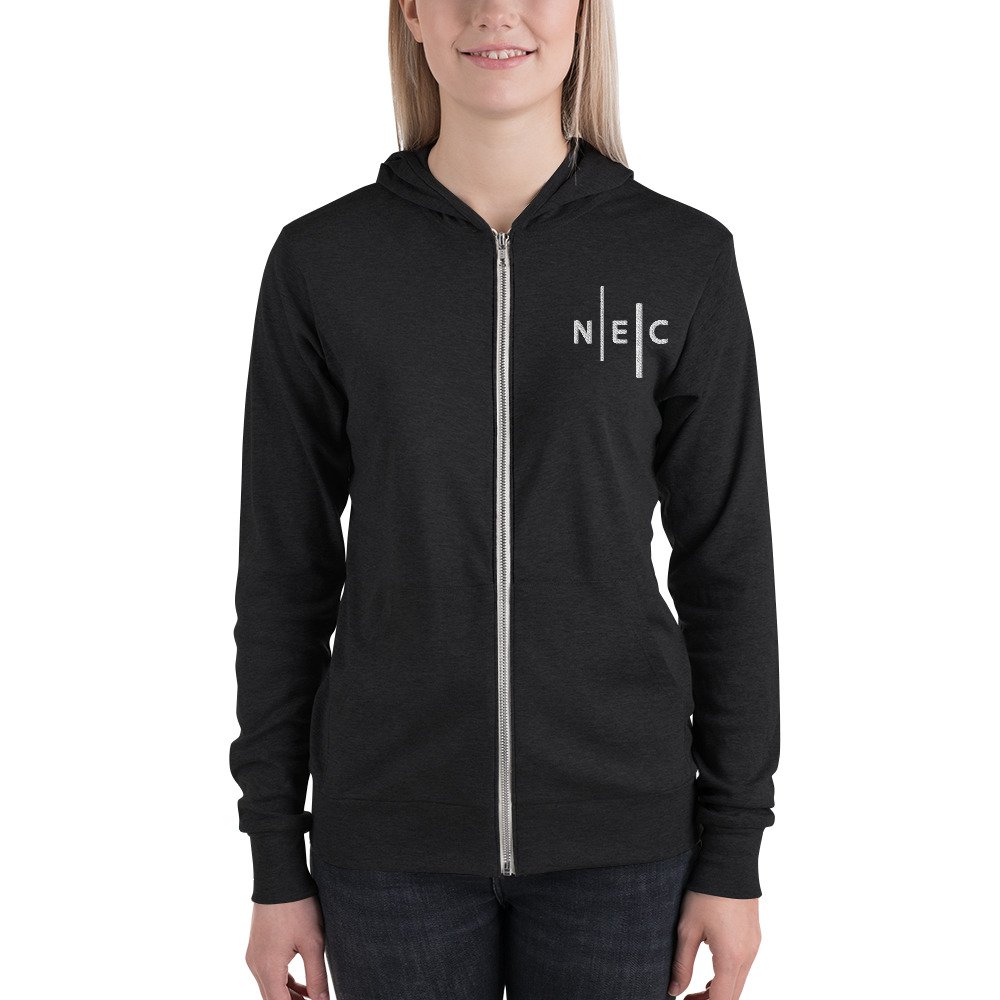 NEC Logo Unisex zip hoodie — New England Conservatory Store