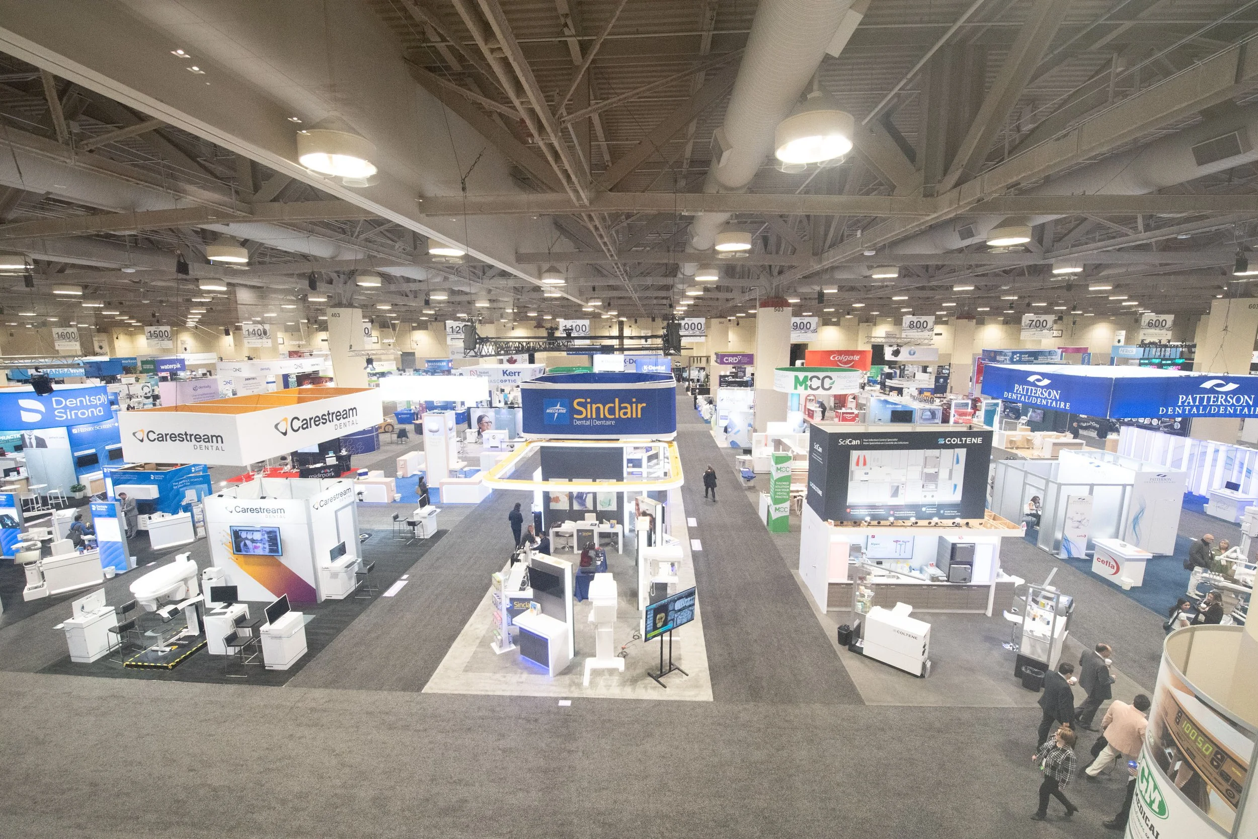 An overview of the exhibits floor