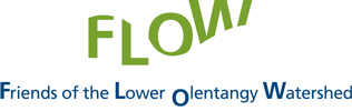 The words Flow, Friends of the Lower Olentangy Watershed