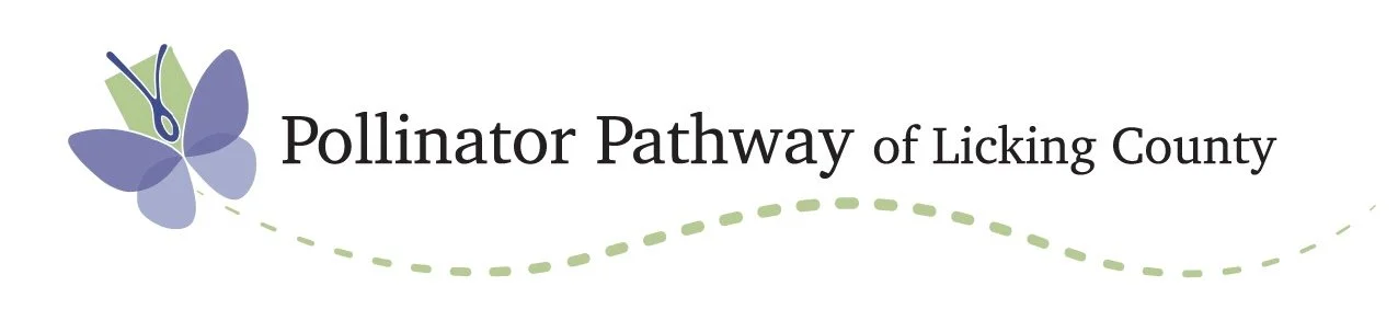Pollinator Pathway of Licking County logo with purple butterfly