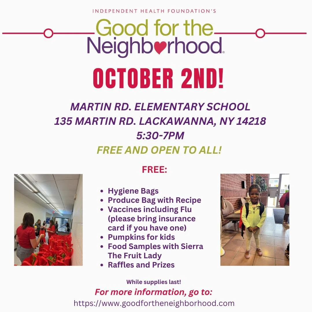 Join us at our Martin Rd. Elementary School Good for the Neighborhood Event on October 2nd!