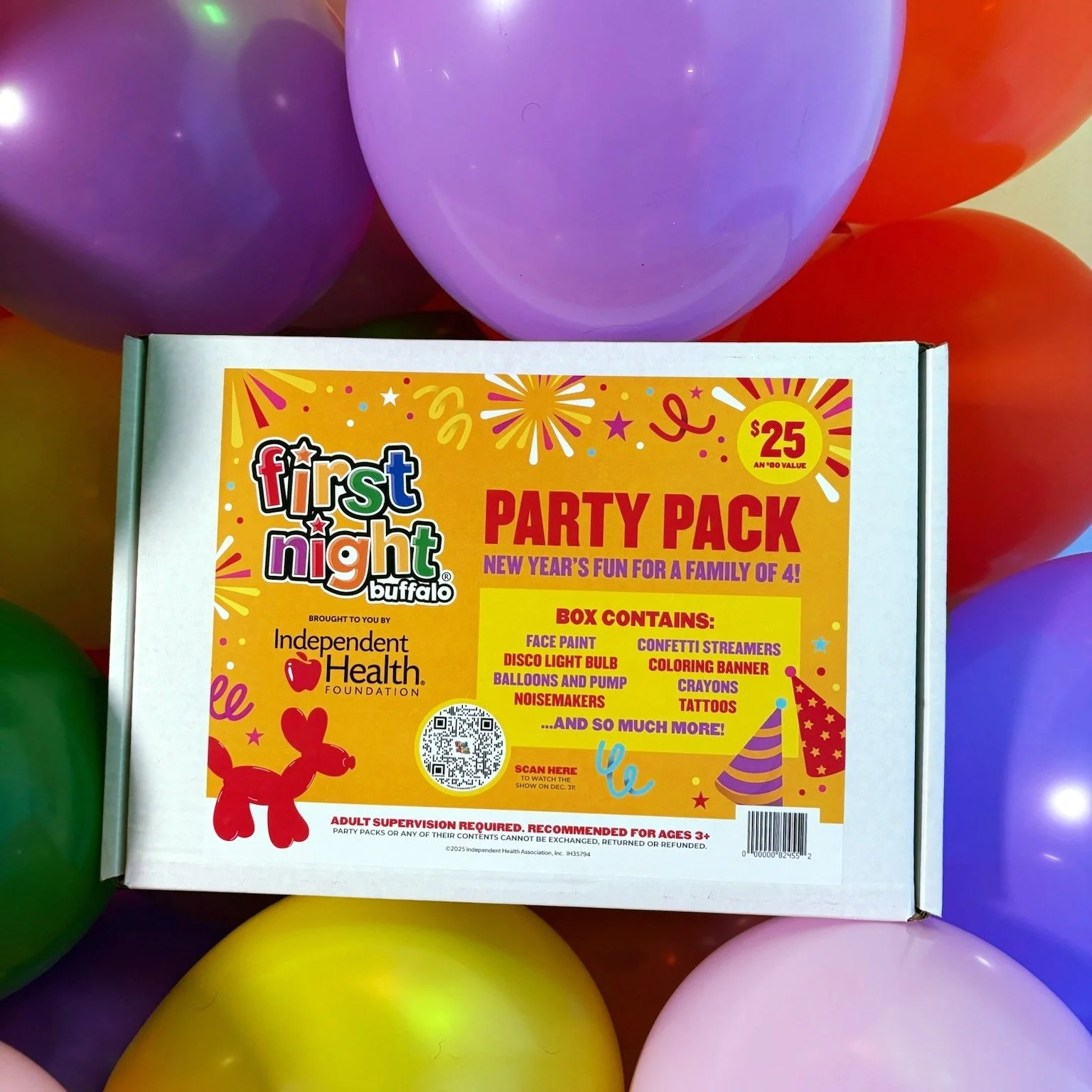 ✨ Ready to make some New Year&rsquo;s magic, Buffalo? ✨

The First Night Buffalo 2026 Party Packs are officially on sale NOW  and packed with surprises&mdash;noisemakers, disco lightbulb, ping pong paddles, and so much more! Everything you need for a