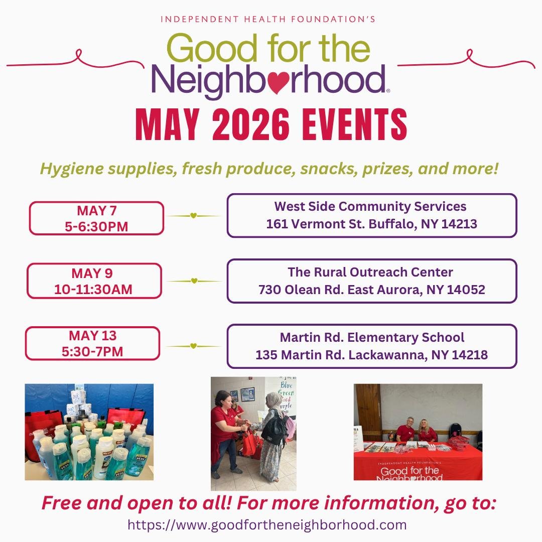 ✨ Check out our Good for the Neighborhood lineup for the month of May! Mark your calendars to come out and join us!✨